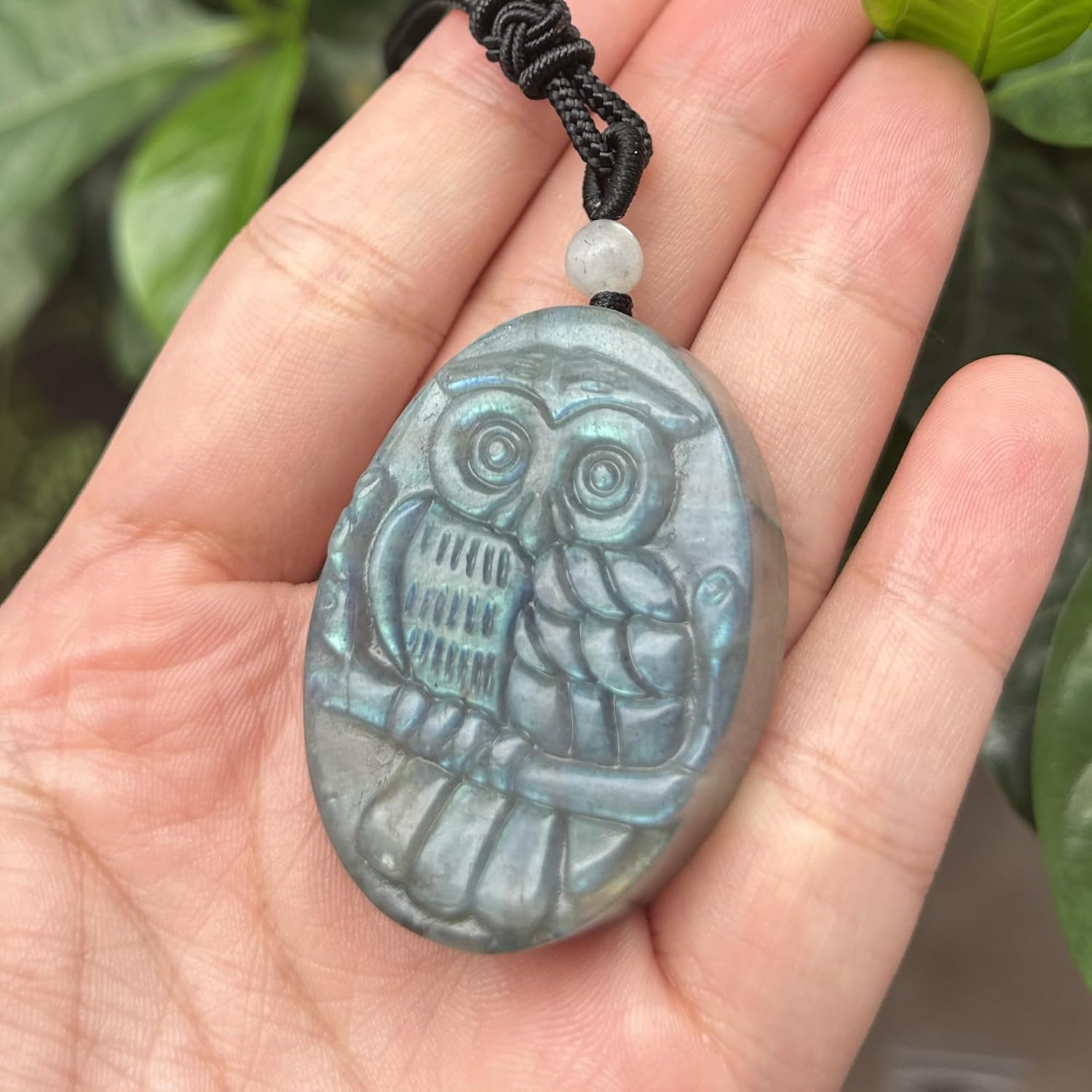 Natural Boutique Labradorite Crystals and Healing Stones,Haped Diy-Jewelry Pendant image number 6