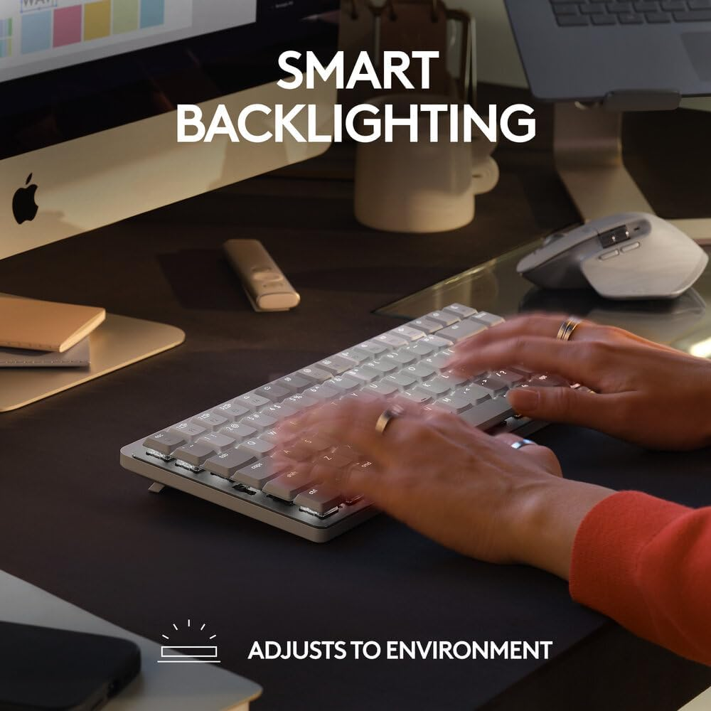 Logitech MX Mechanical Mini for Mac Minimalist Wireless Illuminated Keyboard image number 4
