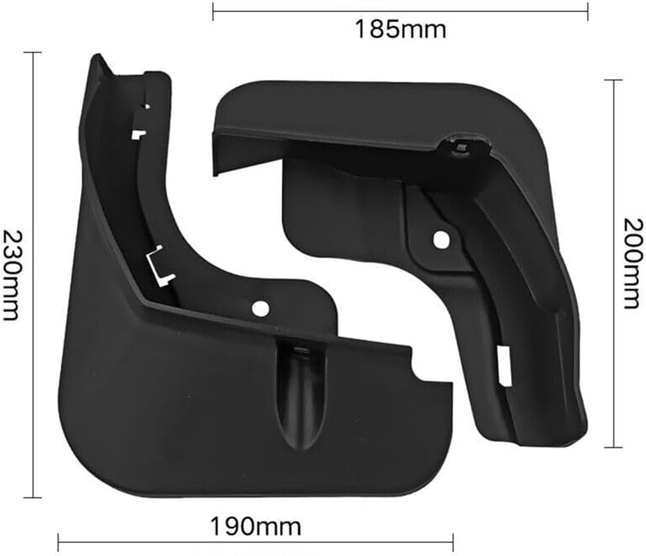 4PCS Mud Flaps Mudguards Flapssplash Guards No Drilling Required for RHD BYD Atto 3 2022-2025