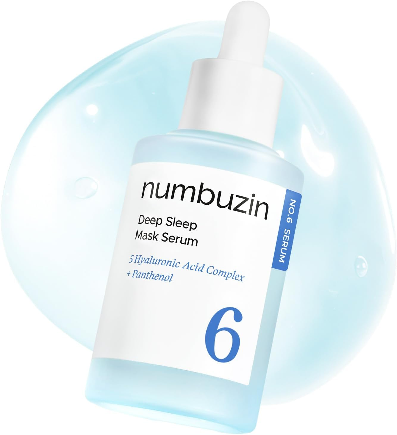 Numbuzin No.6 Serum | Deep Sleep Mask Serum | Iceland Glacier Water for Instant and Long-Lasting Hydration with Hyaluronic Acid & Niacinamide | Korean Skincare for Dry Skin | 50 Ml image number 4