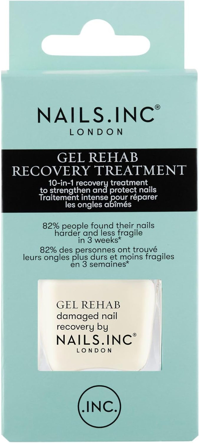Nails INC Gel Rehab Strengthening Nail Treatment, 14Ml image number 1