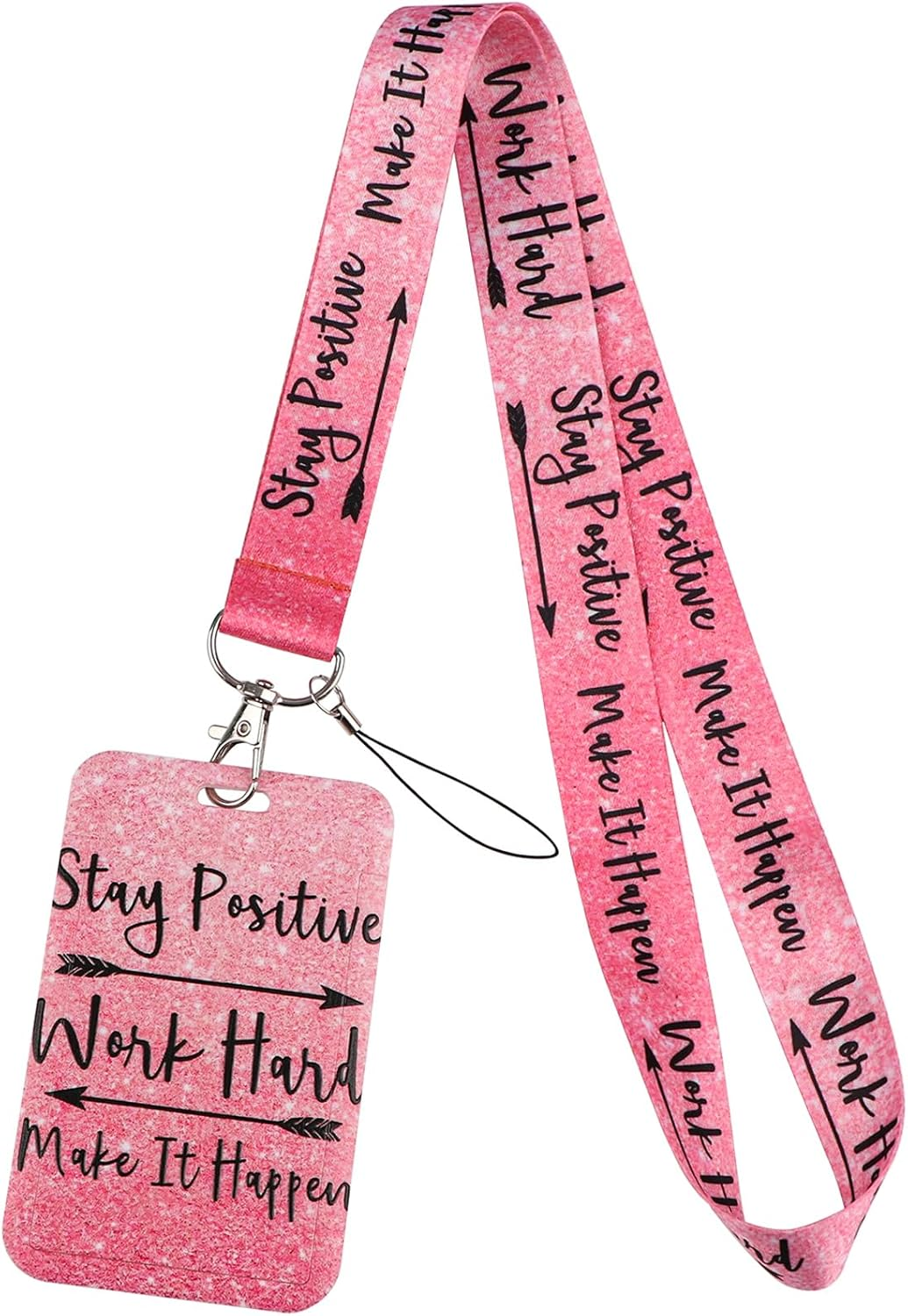 Van Gogh Starry Night Lanyard Cool Art Lanyard for Keys Chain, ID Badge Holder, Name Tag, Car Key for Men Women Teacher(3Pcs Aesthetic) - Blue Positive image number 4