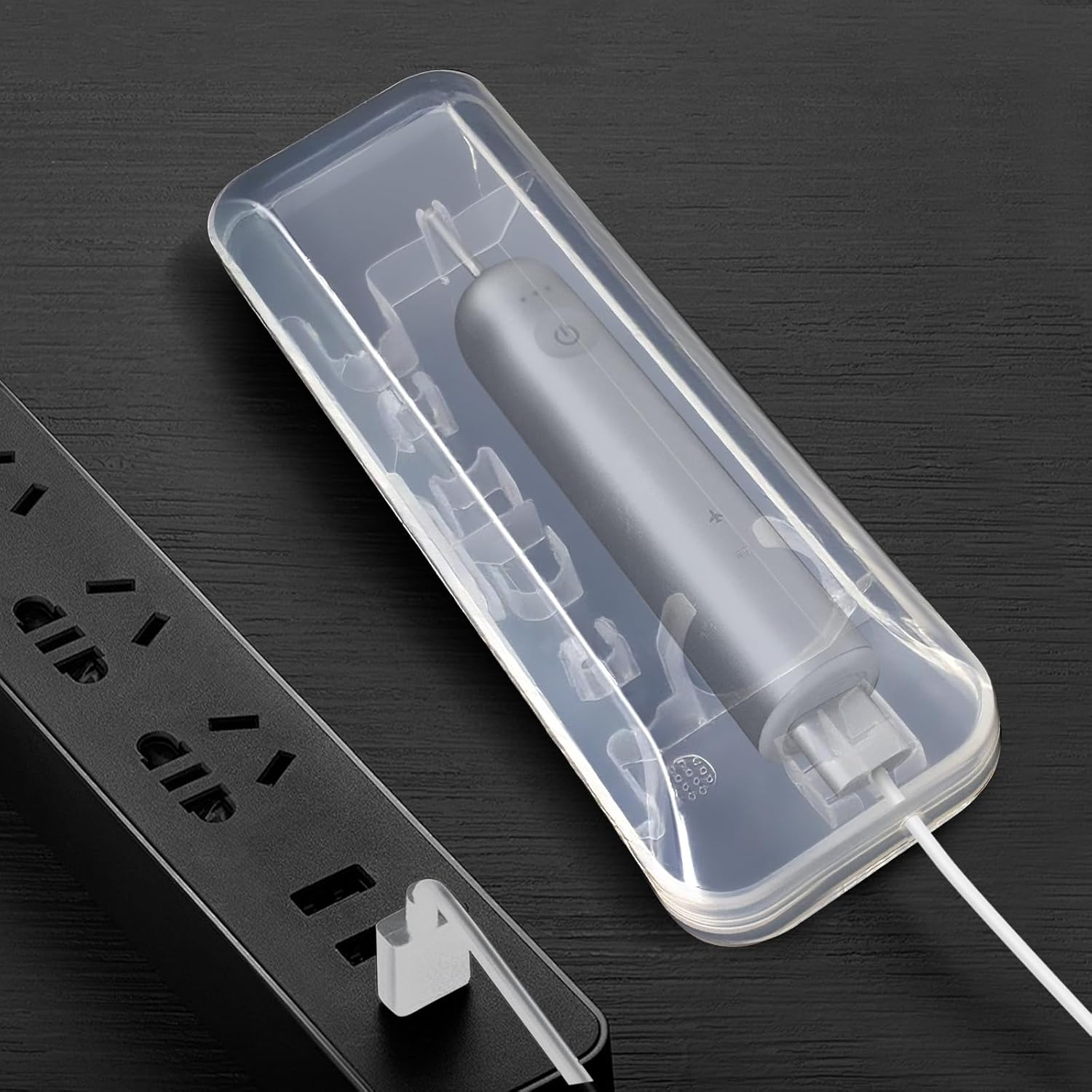 XBERSTAR Toothbrush Travel Case for Laifen Portable Clear Electric Toothbrush Organizer Travel Storage Container Box Accessory image number 5