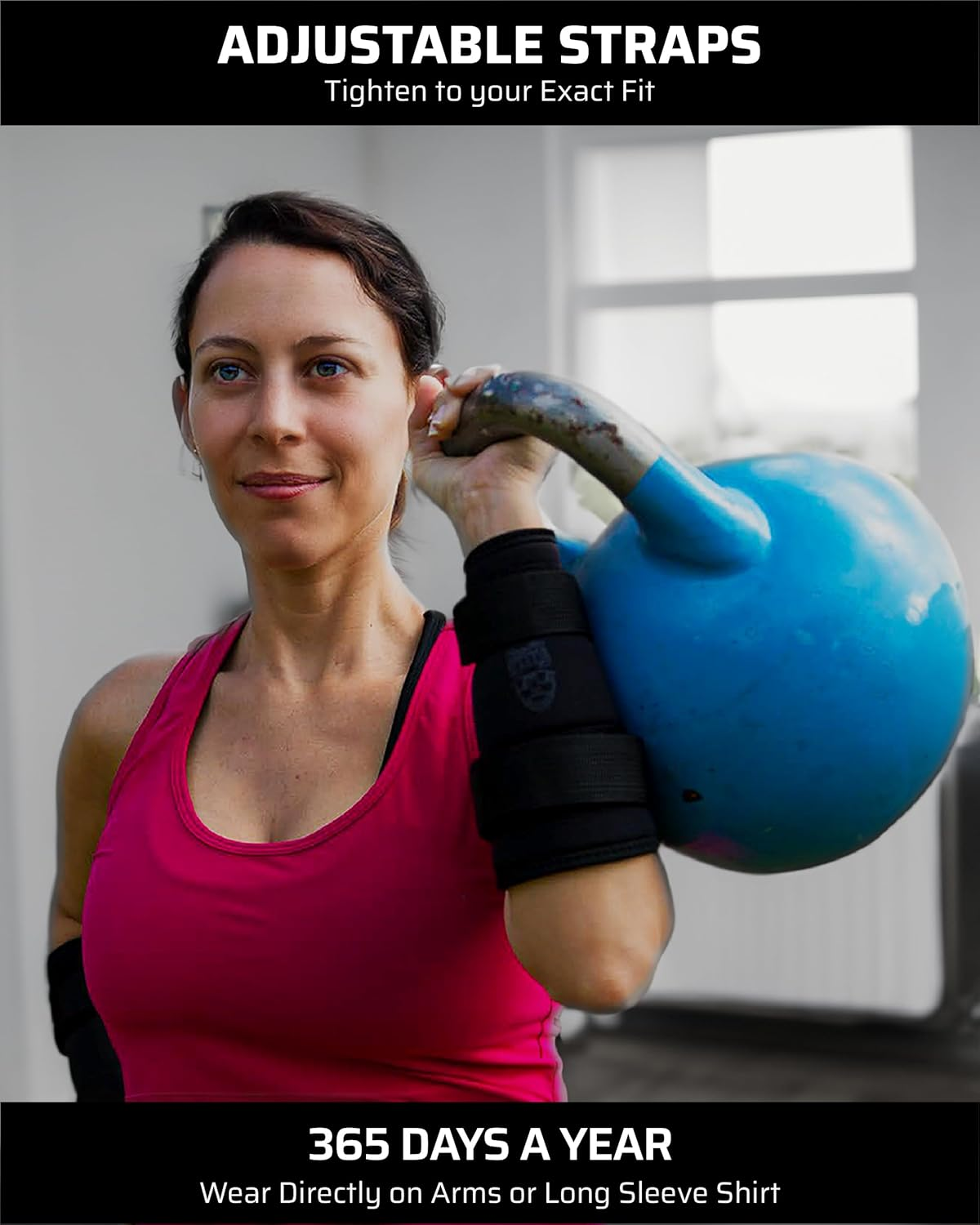 THEFITGUY Kettlebell Wrist Guards, Adjustable Straps for Comfortable Fit, 7Mm Protection - Covers Wrist and Forearm, Wear on Skin and Shirt, Lightweight and Durable (Pair) image number 4