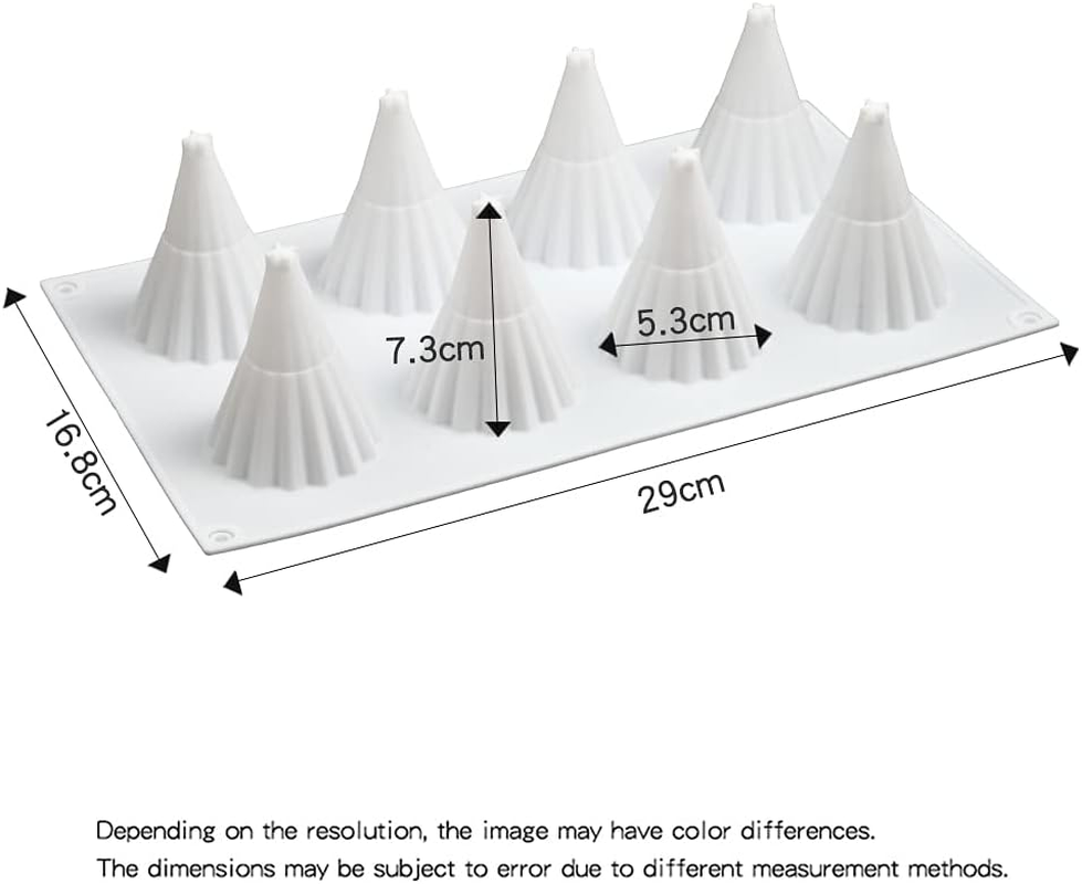 8 Cavity Christmas Tree Shaped Silicone Cake Mold Cookies Mousse Mould DIY Handmade Kitchen Baking Tools Decorating Zhengpingpai image number 1