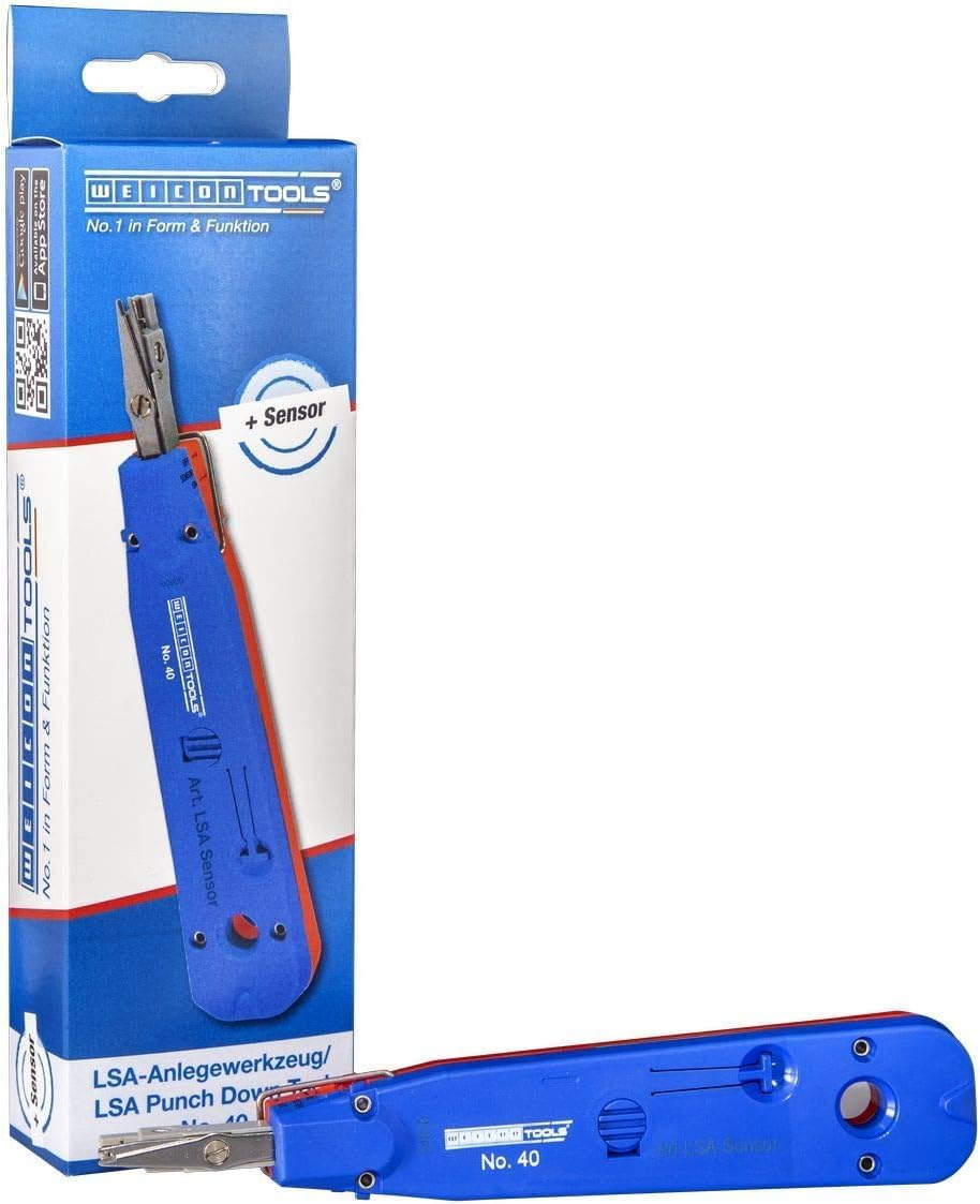 WEICON 52000040 Sensor No. 40 Insertion Tool for Connecting LSA Series, Blue/Red image number 6