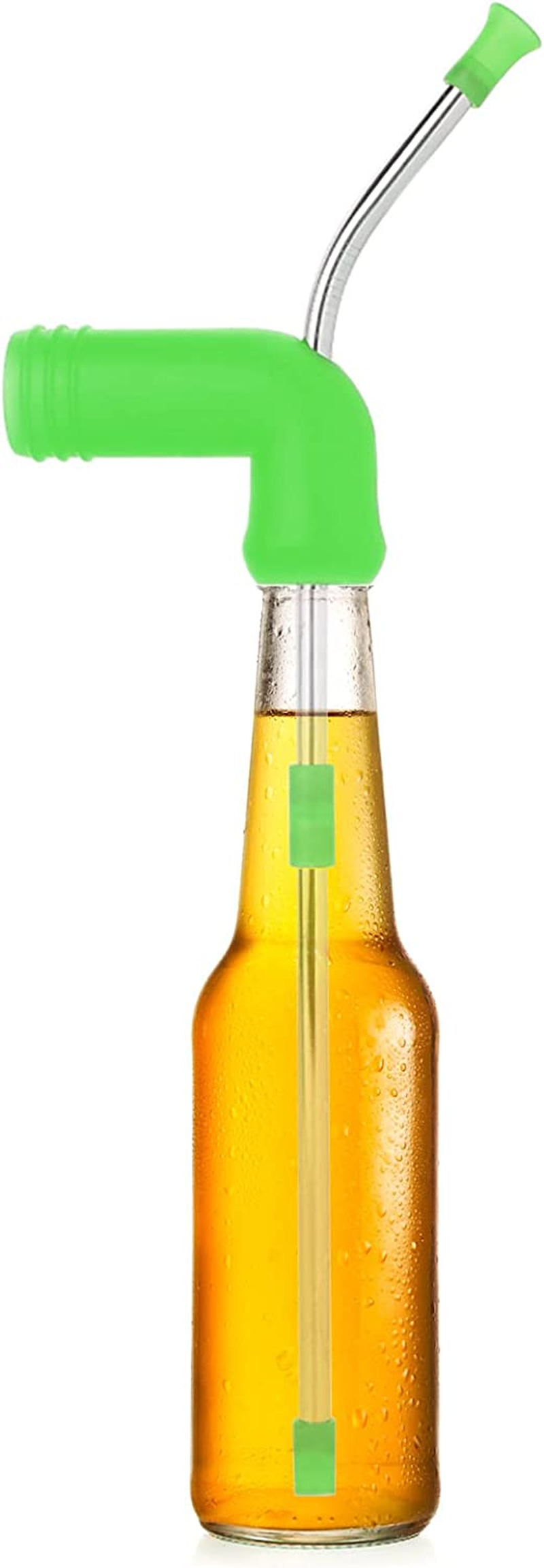Beer Snorkel, Beer Bong Funnel, Beer Shotgun Tool, Chug Bud, Chugbud, Beer Chug, Premium Funnel for Beer Drinking Games, Spring Break, College, Tailgating, Bachelor, Straw Hens Bucks House Party (Green) image number 1