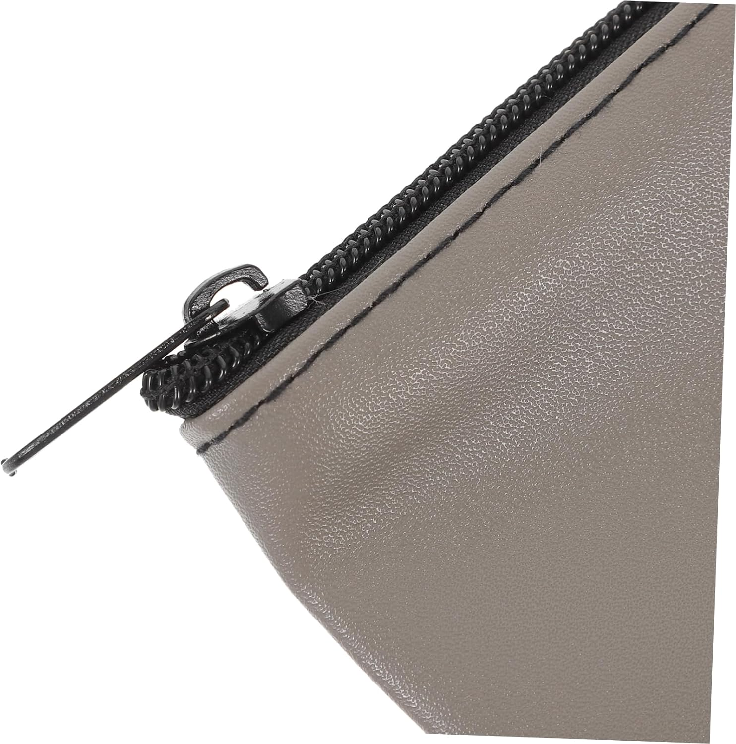 DIYEAH 2Pcs Zippered File Pouch Reusable Document Storage Pouch for Cash Bags and Receipts Organized File Holder Pu Leather