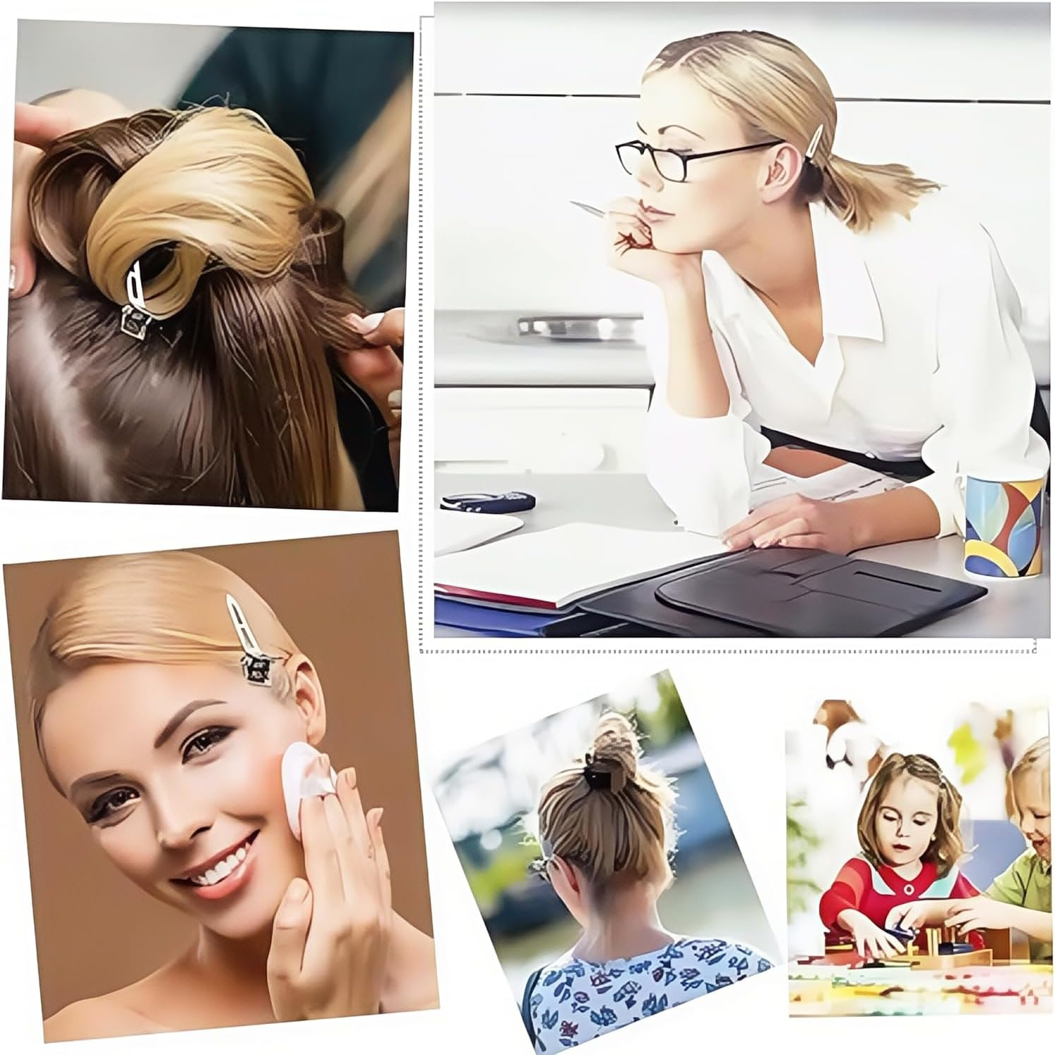 Set of 30 Silver Hair Clips, 5.5 Cm, Crocodile Hair Clips, Metal Hair Clips, Women'S Hair Clip, Hairdressing Salon, Girls Hairstyle DIY