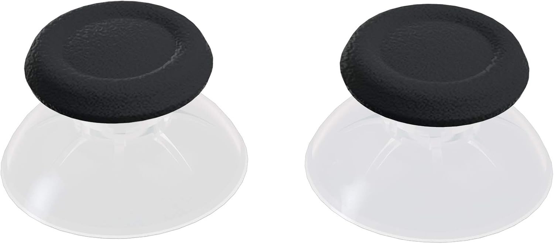 Extremerate Black & Clear Dual-Color Replacement 3D Joystick Thumbsticks for PS5 Controller, Analog Thumb Sticks with Phillips Screwdriver for PS4 for PS4 Slim Pro Controller image number 3