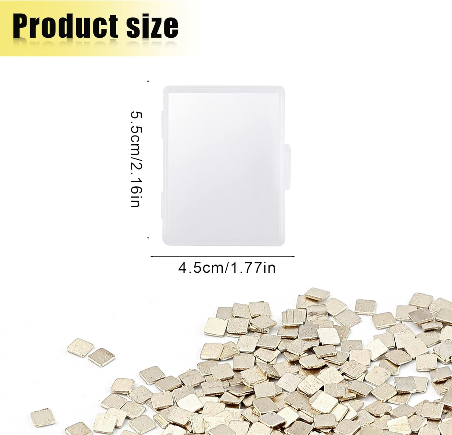 AIEX 4 Grams (About 400 Pcs) Silver Solder Flux for Jewelry, 2X2Mm Precut Silver Solder Chips Ultra Tiny Medium Density Easy Soldering for Jewelry Repair & Making (M Solder, 1360&deg;F) image number 4