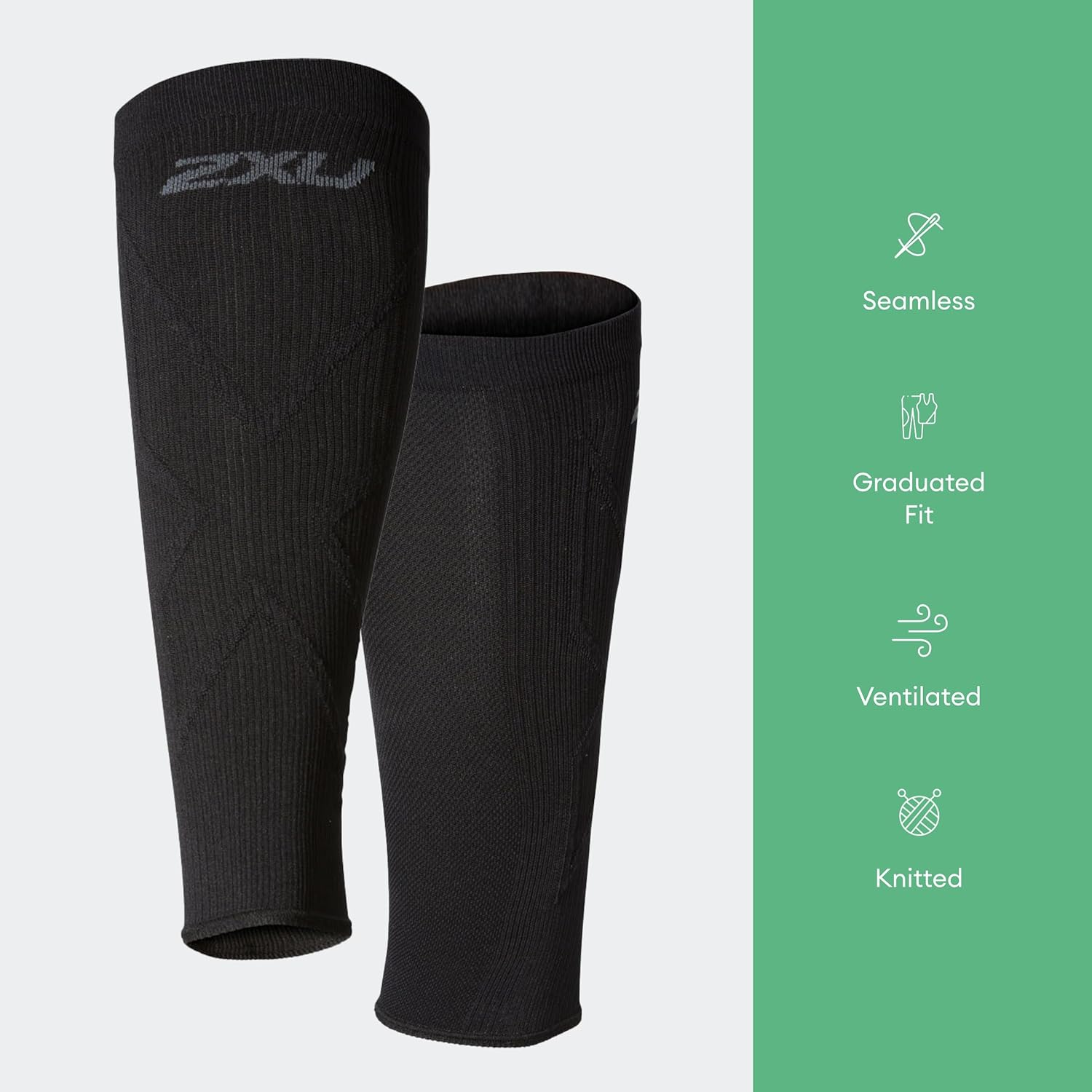 2XU Unisex X Compression Calf Guards - for Lower Leg Support & Recovery image number 3
