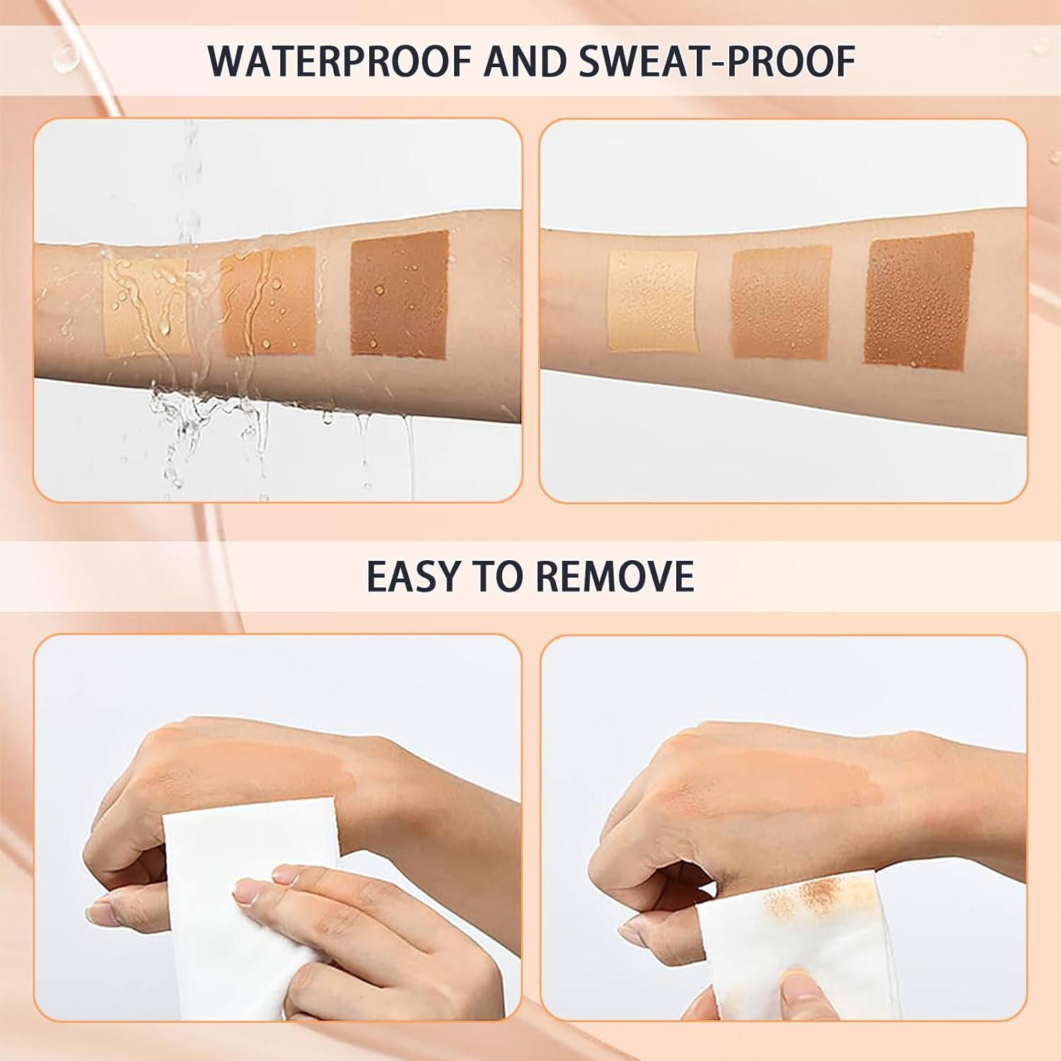 Leg Makeup Waterproof, Smooth Legs, Fade the Skin Color of Legs, Effectively Cover the Scars of Legs and Body, Long-Term Body Foundation Make-Up - 03 image number 6