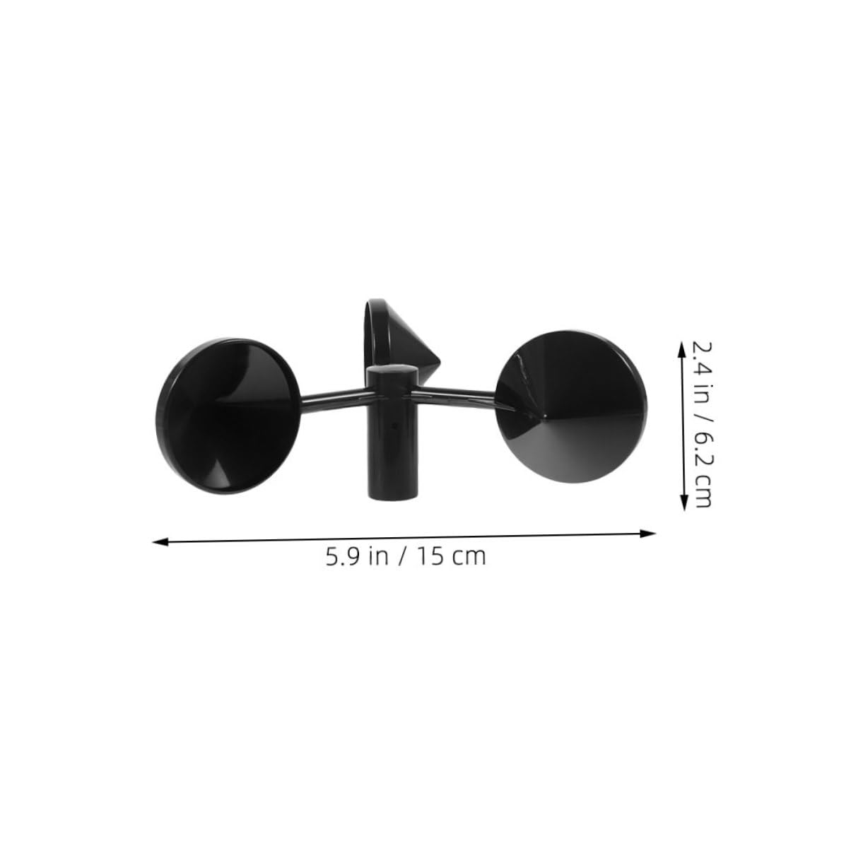 3Pcs Wind Speed Anemometer Cups Metal Replacement Accessories for Accurate Outdoor Wind Measurement Tool for Meteorological Observations