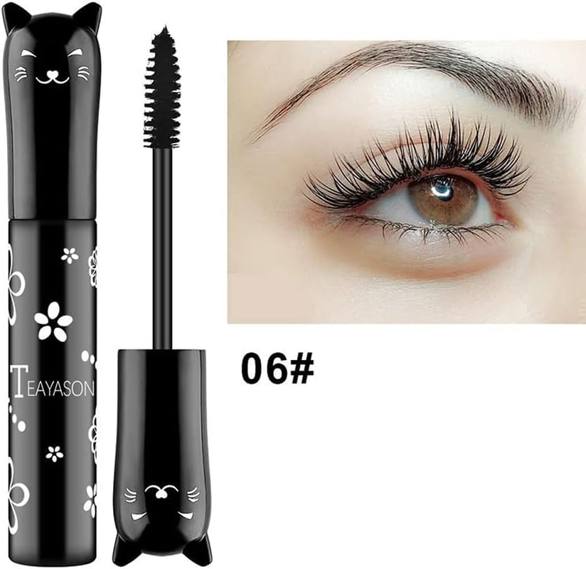 4D Silk Long Lasting Mascara Waterproofing Eye-Catching Colours, Eye-Catching Colors, Curly Thickening Effect, Ideal for Dramatic Makeup Looks