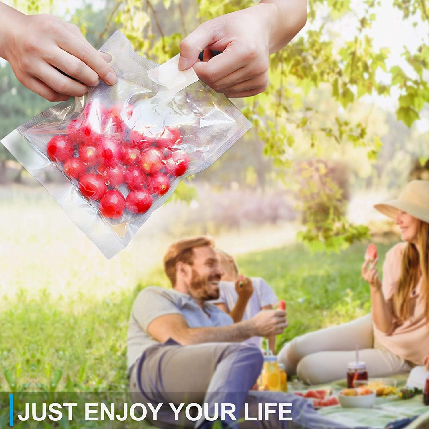 CANLENPK 4&times;6 Inch Small Vacuum Seal Bags, Precut Food Vacuum Storage Bag,Seal Meal Snack Fruit Nut,Boil Steam Heat Freeze,Commercial Grade Heavy Duty Sealable Bags(100Pcs, Transparent) image number 4