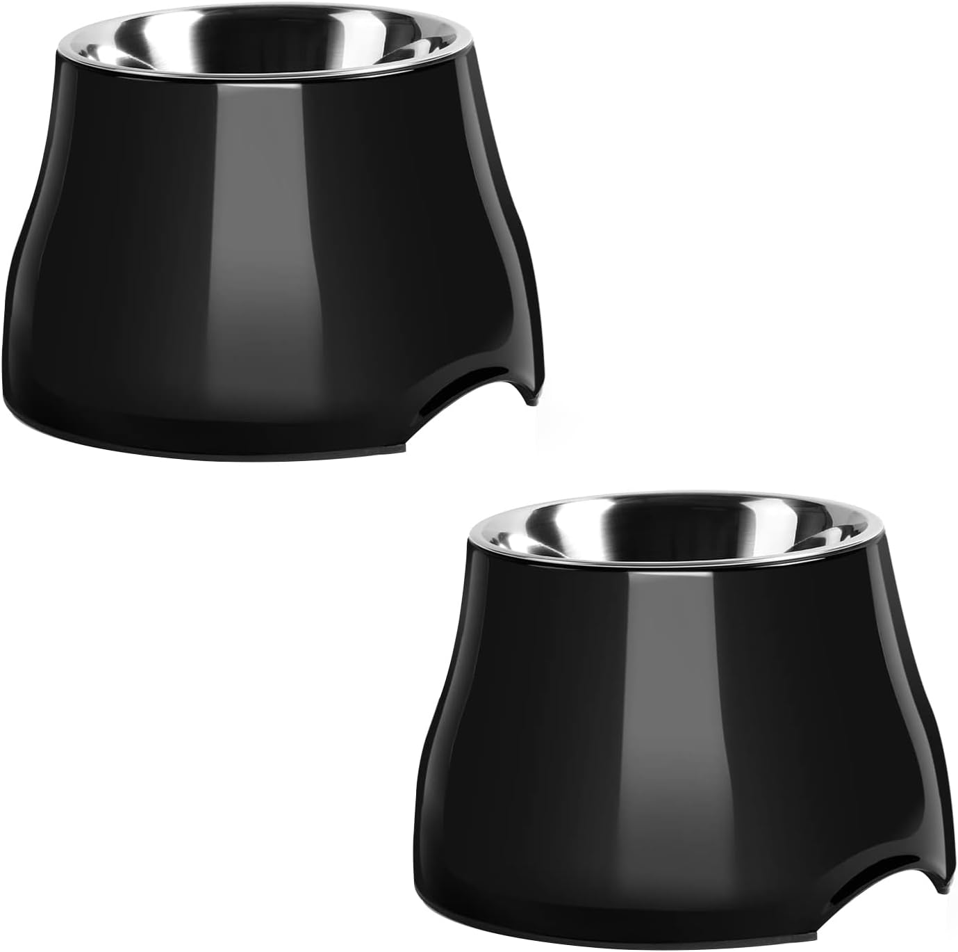 Yoken Sturdy Elevated Dog Bowls 2 Packs, [Prevention of Vertebrae Disease] [2X Non-Slip] Dog Food Bowls with Stainless Steel Bowl, High Capacity Water Bowl Colorful Raised Bowl for Medium Small Dogs image number 3