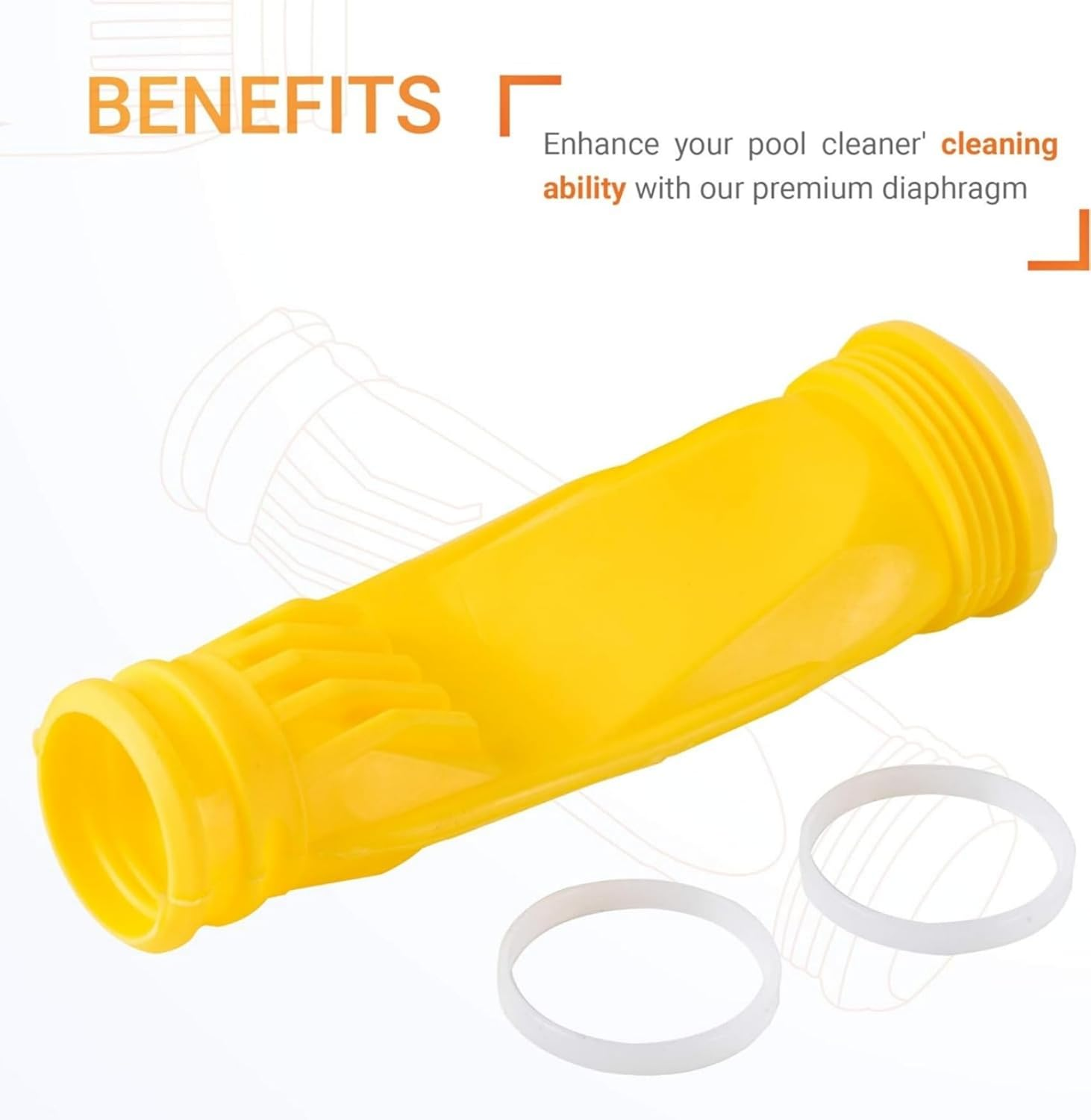SNOKAY 4 Pack W69698 Pool Cleaner Long Life Diaphragms - Compatible with Zodiac Baracuda G3, G4, Alpha 2, 3 - Replaces W81701, W81700, W81600 image number 2