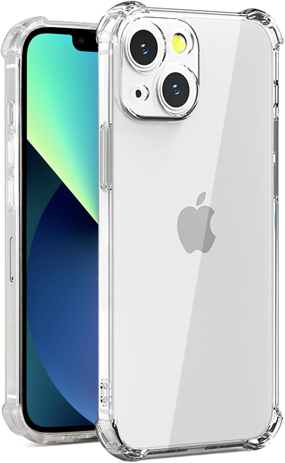 Vonzuda Case for Iphone 13 6.1-Inch with Camera Protection, Ultra Slim, Shockproof, Anti-Yellowing, Scratch-Resistant (Clear)