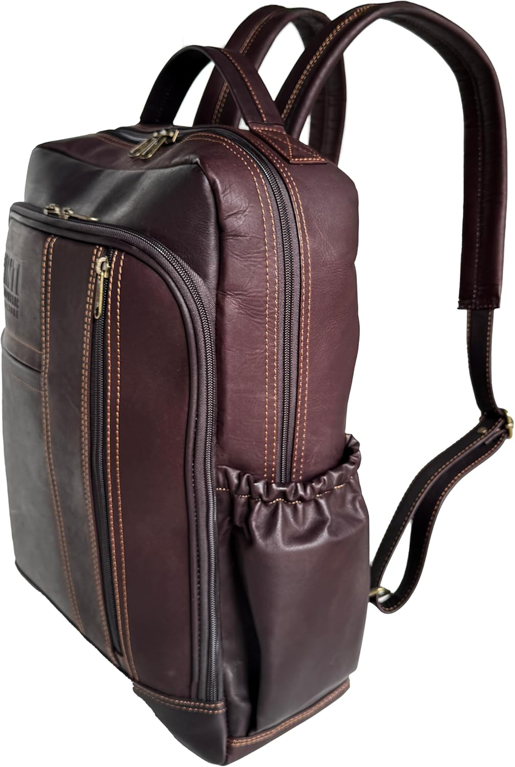 INTI REPUBLIC Classic Leather Backpack | Handcrafted, Durable & Stylish | Spacious Laptop Backpack for Work, Travel & Everyday Use | Fits 16&rdquo; Laptop