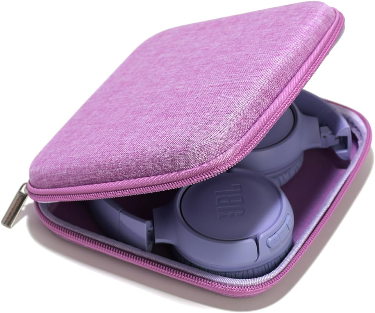 Ginsco Ultra-Slim Case Compatible with JBL Tune 510BT Bluetooth Headphones, with JBL Tune 520BT/670NC Live 460NC, Wireless On-Ear Headphones, Travel Carrying Headphone Case (Purple) image number 5