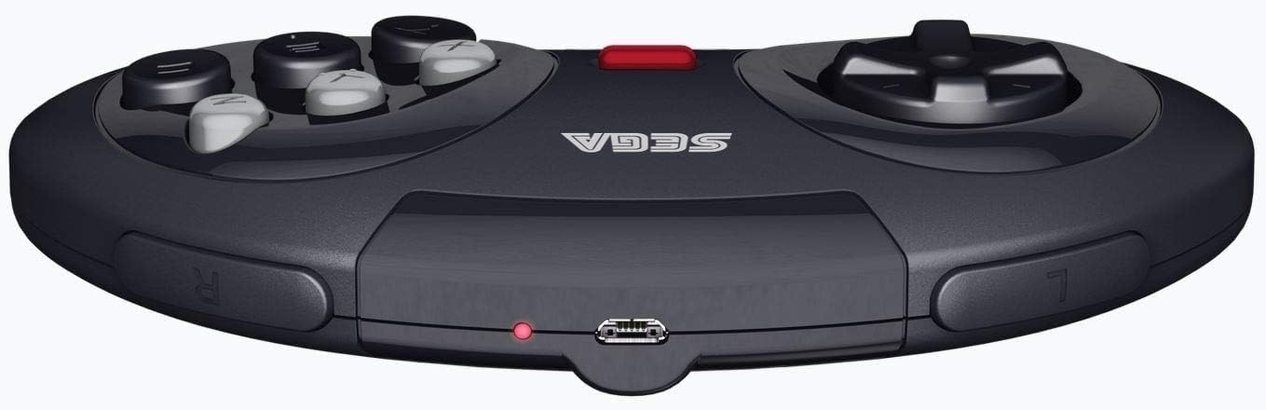 Retro-Bit Official SEGA Mega Drive 8-Button 2.4Ghz Wireless Arcade Pad for MEGA DRIVE MINI CONSOLE, Sega Mega Drive Console, PC, Switch, Macos, Playstation 3, Steam, Retropie, Raspberry Pi (Black) image number 3
