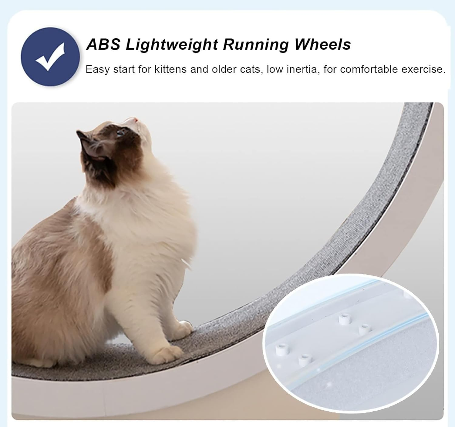 Cat Treadmill,Cat Exercise Wheel,Cat Treadmill Wheel,Pet Running,Spinning,And Scratching Fun,Running Spinning Toy for Small/Medium-Sized Pet Indoor Exercise,Smooth Run Freely