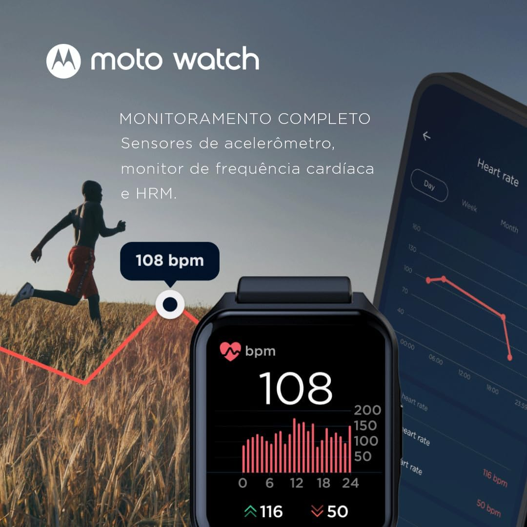 Moto 70 Smartwatch Black image number 1