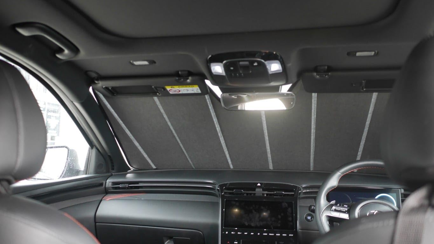 Genuine SNAPSHADES Front Windscreen Sun Shade for Hyundai Tucson 4Th Gen | KIA Sportage 5Th Gen (NX4/NQ5; 2021-Present) image number 1