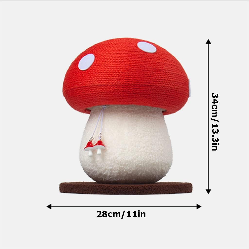 Mushroom Cat Tower with Sisal Scratching Posts, Unique Creativity Attract Cats, Cat Tower for Play, Protect the Furniture image number 3