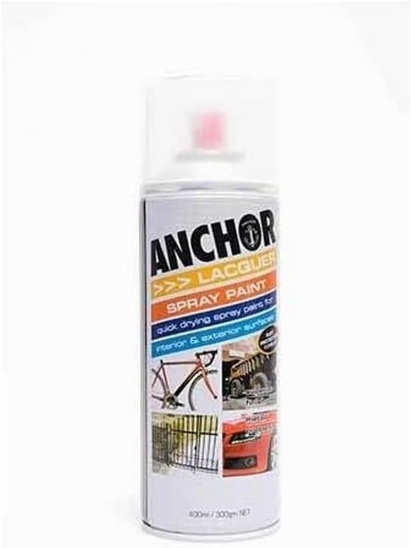 Anchor Lacquer Spray Paint, Gloss Clear, 300 G