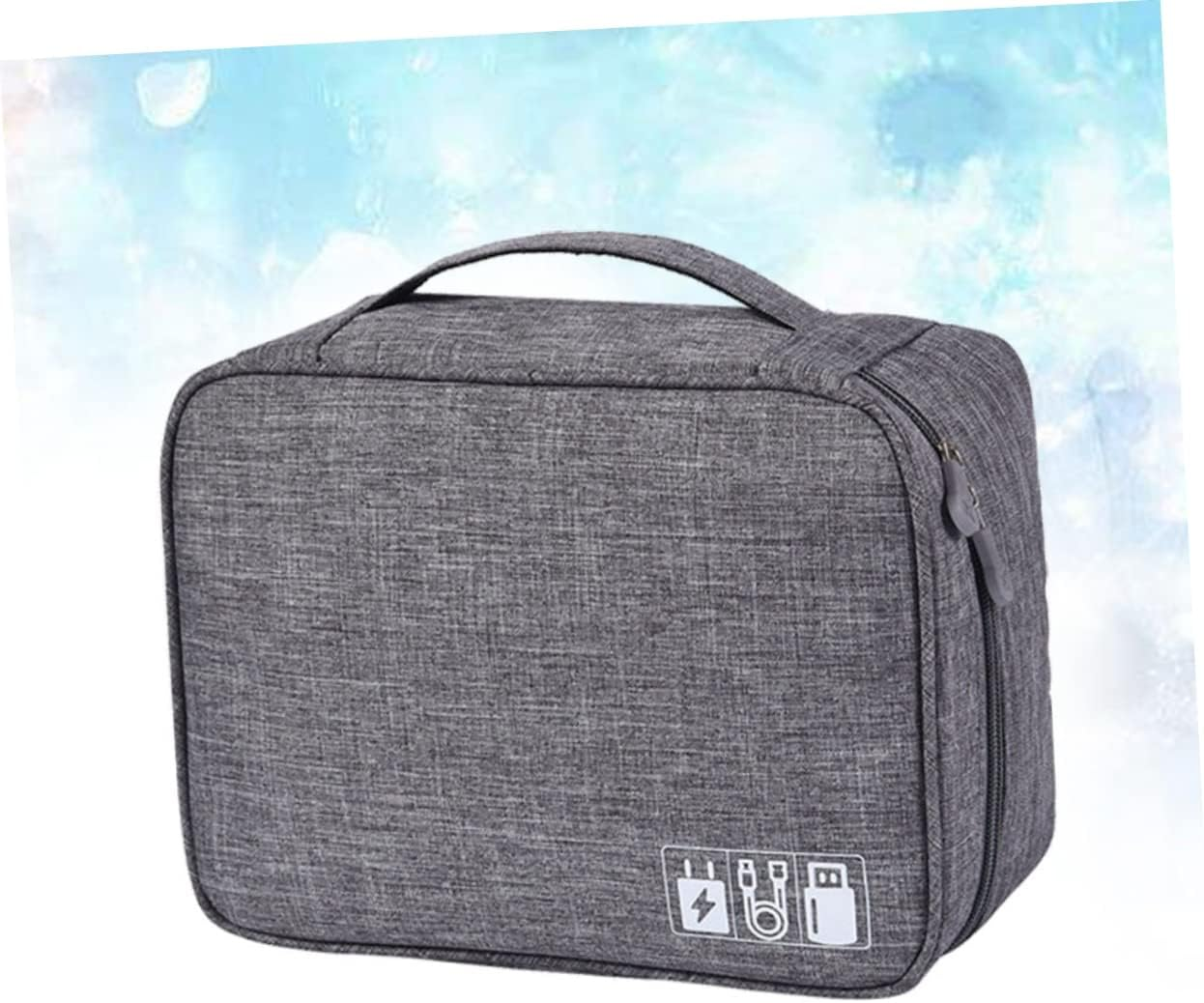 DOITOOL Electronics Bag Organiser Cable Carrying Case Electronics Accessories Organizer Soft Inner Pouch for Data Cables U Disk Power Bank