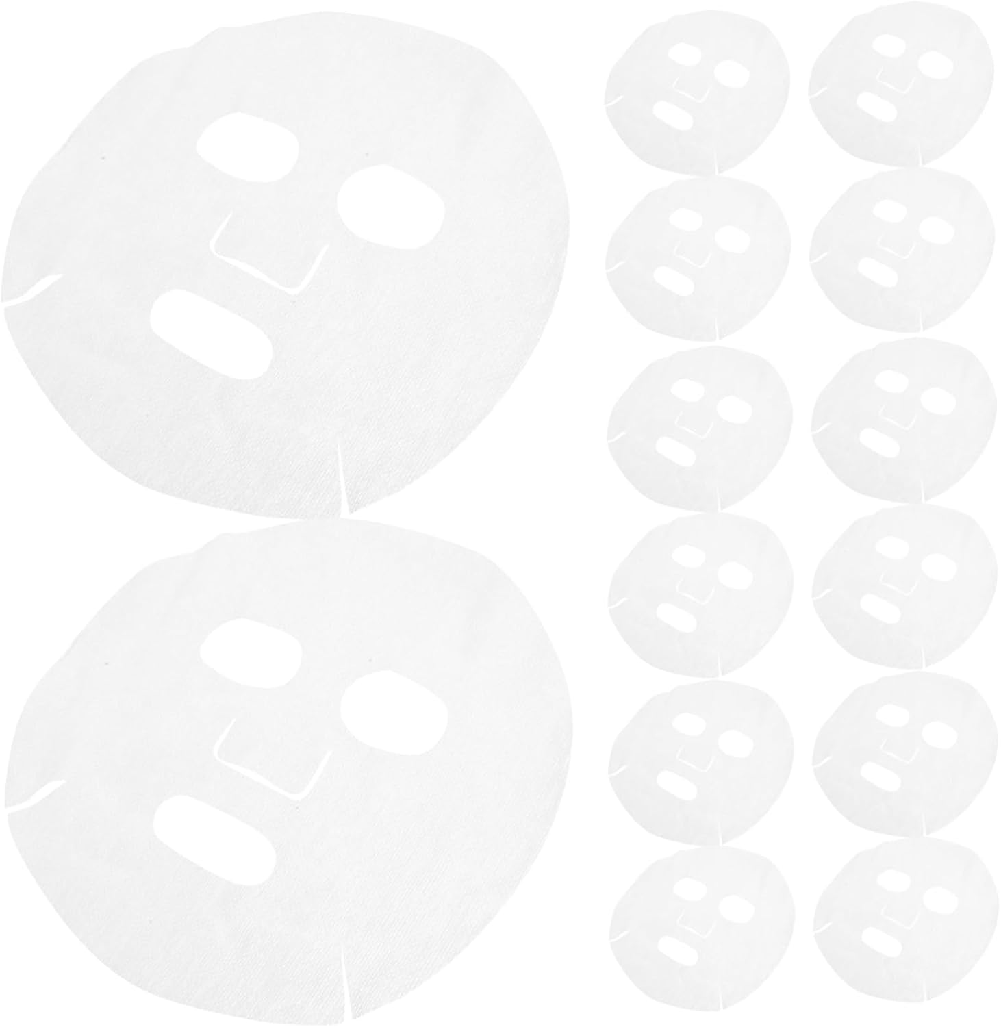 Garneck Sheet Mask Pack 100Pcs Disposable Face Mask Pure Cotton Ultra-Thin for Sensitive Skin Daily Use image number 3