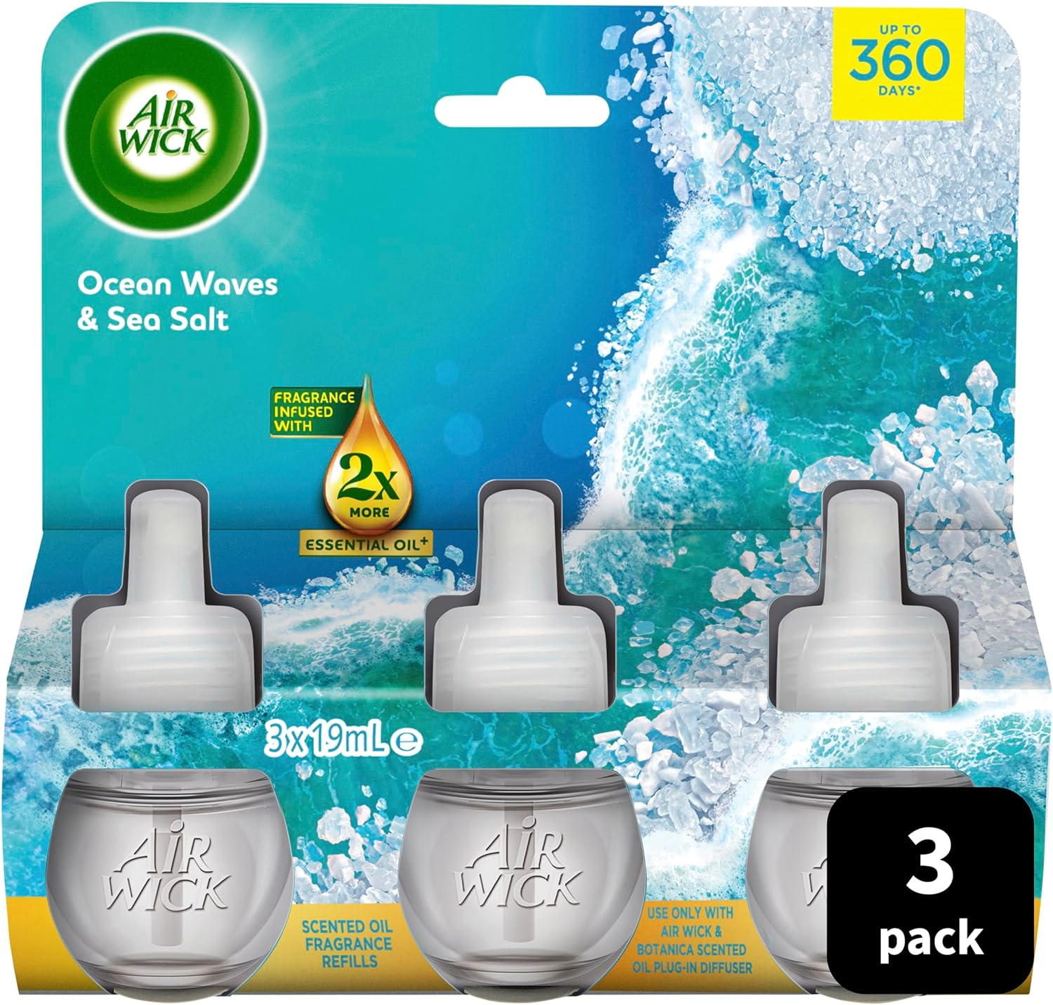 Air Wick Ocean Waves & Sea Salt Plug-In Triple Refill image number 1
