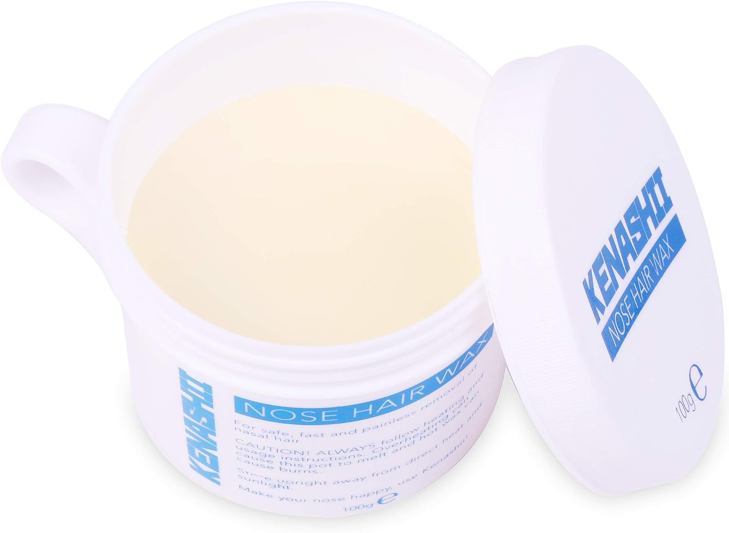 Nose Waxing Wax from Kenashii, 100G / 3.5 Oz of Hypoallergenic Wax for Nasal Hair Removal, Specially Formulated to Never Get Brittle or Snap off in Your Nose, Wipes and Applicators Sold Separately image number 3