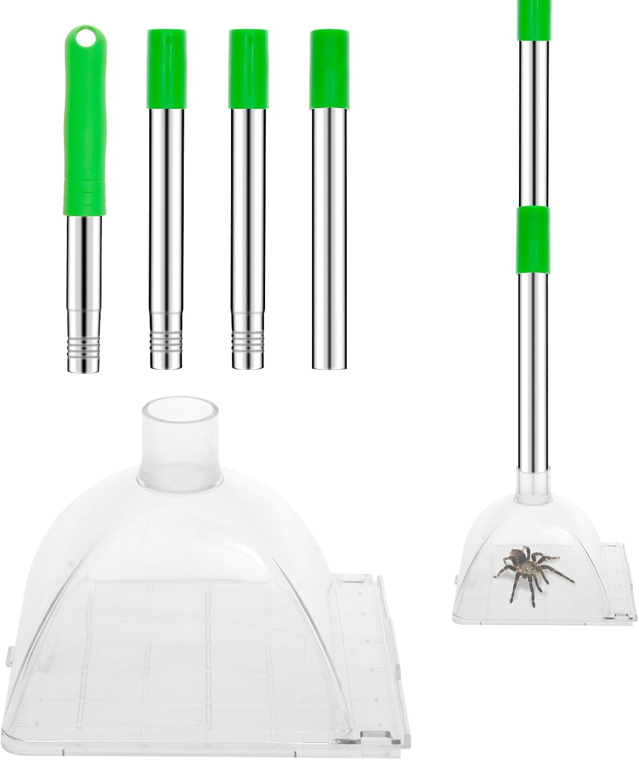 Spider Catcher, Easy Installation Hand Held Bug Catcher with Long Handle, Versatile Application for Home Indoor and Outdoor Use 14X13Cm image number 1
