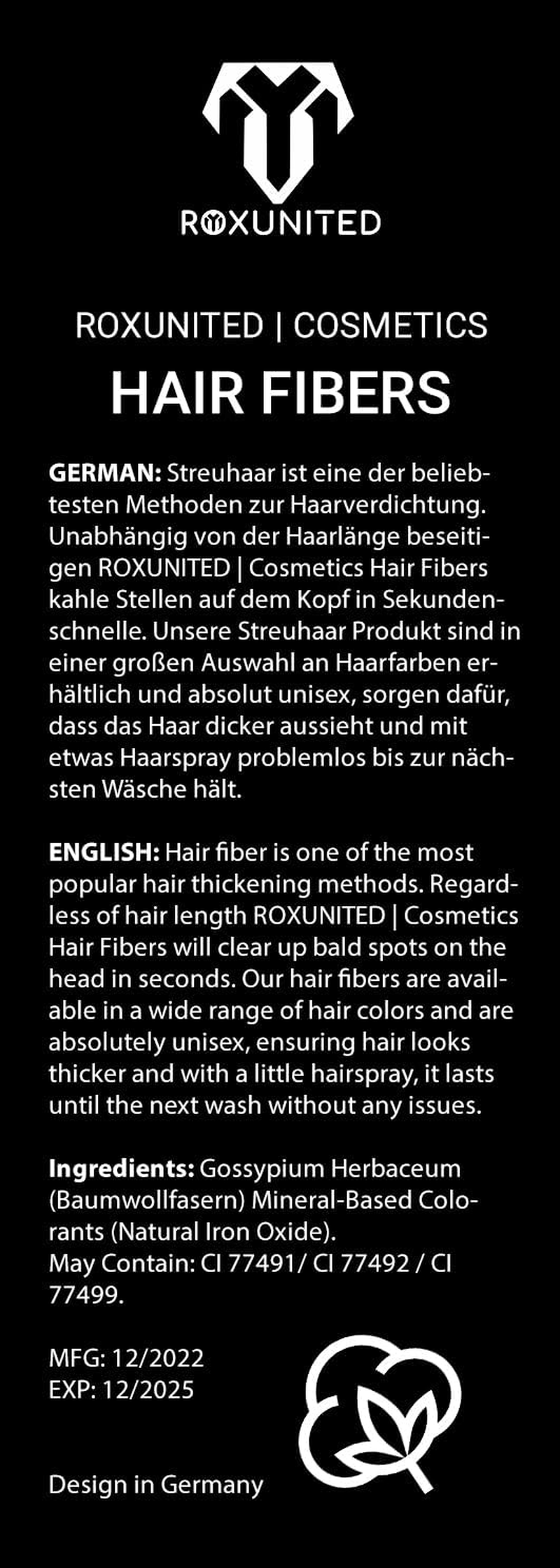 ROXUNITED Cosmetics Scatter Hair Powder Hair Thickening Hair Filler Men & Women Volume Attachment Pump Spray Attachment (27.5 G Dark Brown) - Dark Brown image number 3