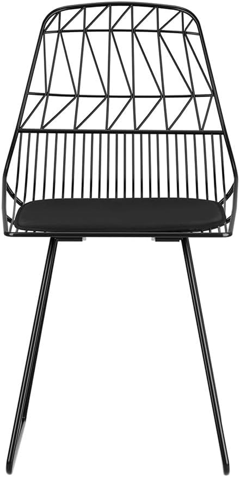 Gardeon Set of 2 Outdoor Dining Chairs, Steel Frame Patio Deck Chair Lounge Garden Furniture Seating Backyard Indoor, Water-Resistant All Weather with Ventilated Backrest Black image number 4