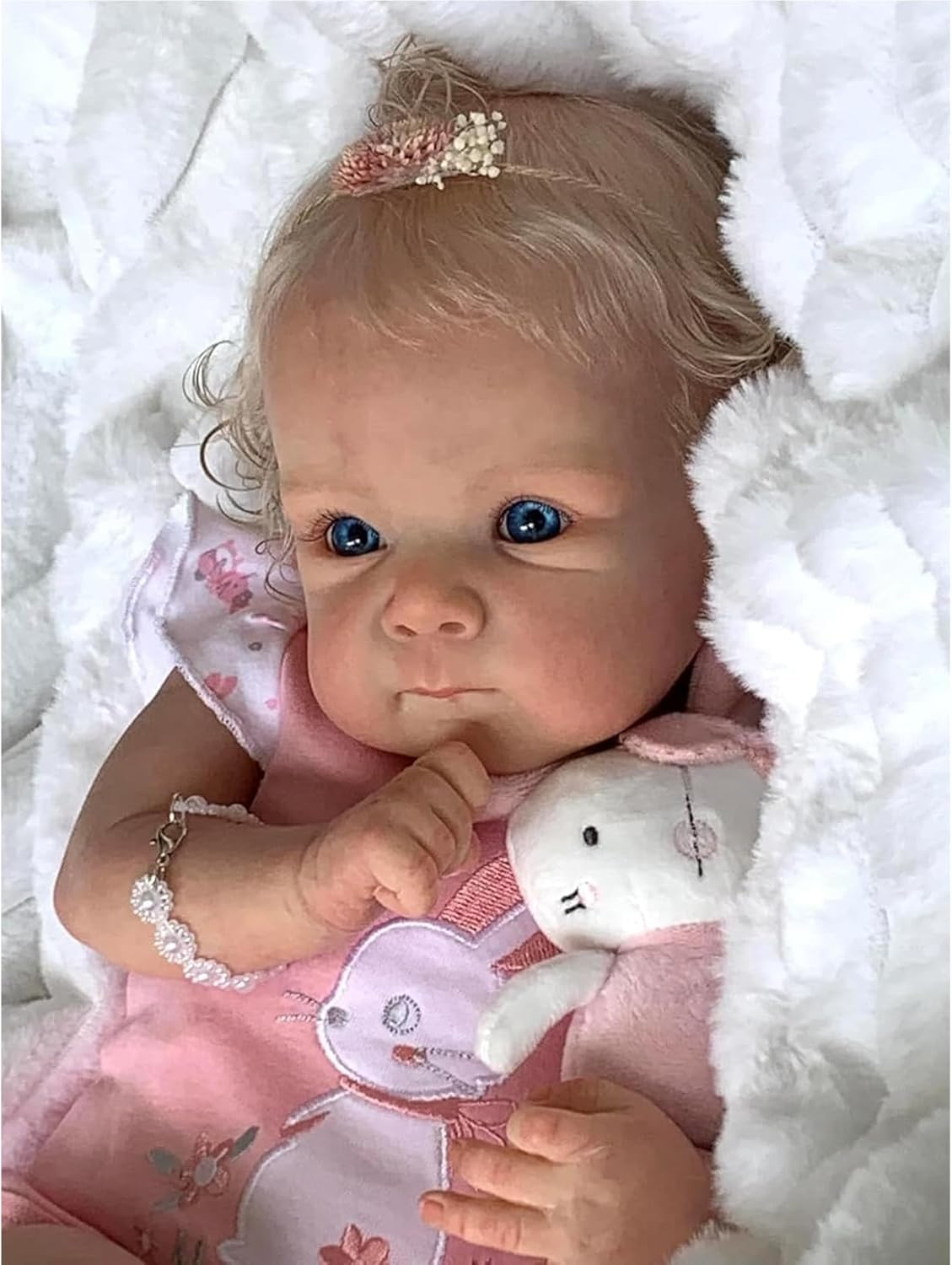 Reborn Baby Dolls - 18 Inch Soft Vinyl Realistic-Newborn Baby Poseable Real Life Baby Girls Reborn Dolls with Accessories and Gift Box for 3+ Year Old Girls Kids image number 5
