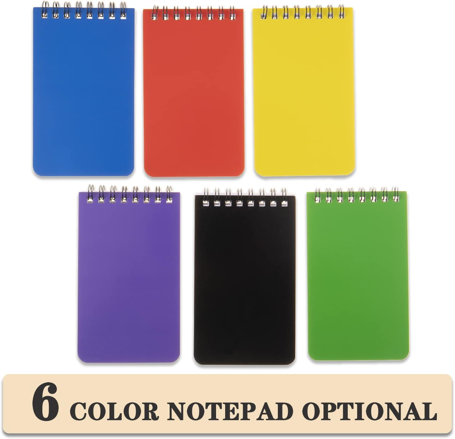 Oiltomn【6 Pack】 Pocket Notebook Small Notepad Pocket Notepad Small Spiral Notebooks 3 * 5 Inches image number 1