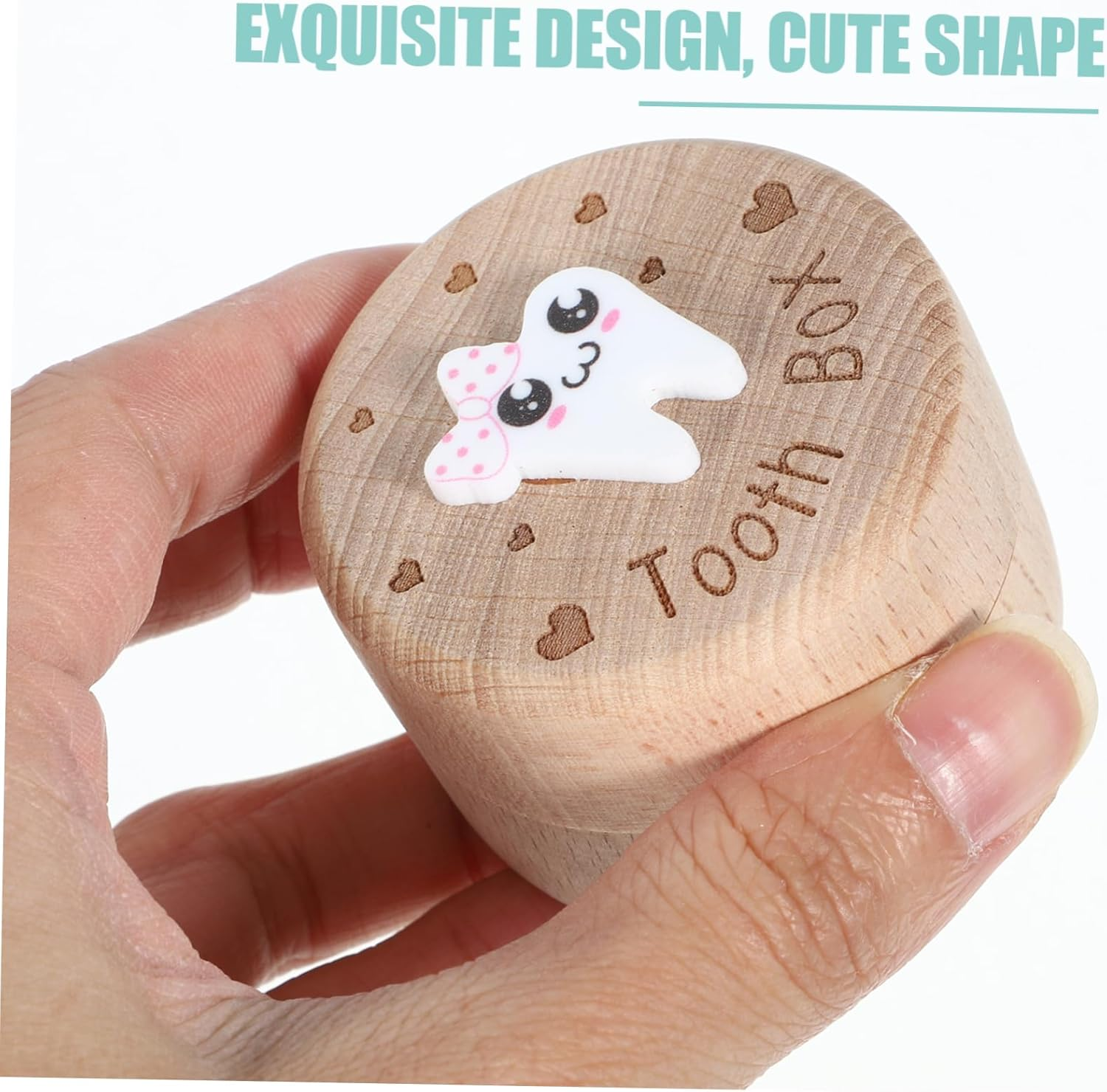 Haircut Box for Boys and Girls Boy Keepsake Box Wooden Hair Storage Design image number 4