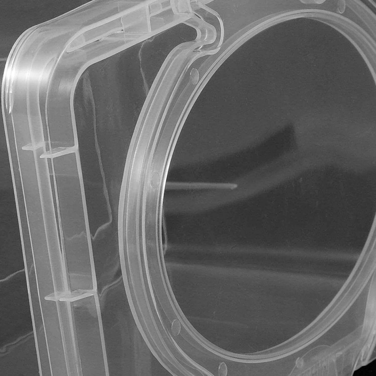 Reusable Wipe Dispenser with Dustproof Cover Weighted Non Slip Wipes Container for Nursery and Home Bathroom Wide Mouth Refillable Case Storage and Easy Access Transparent Lid image number 1