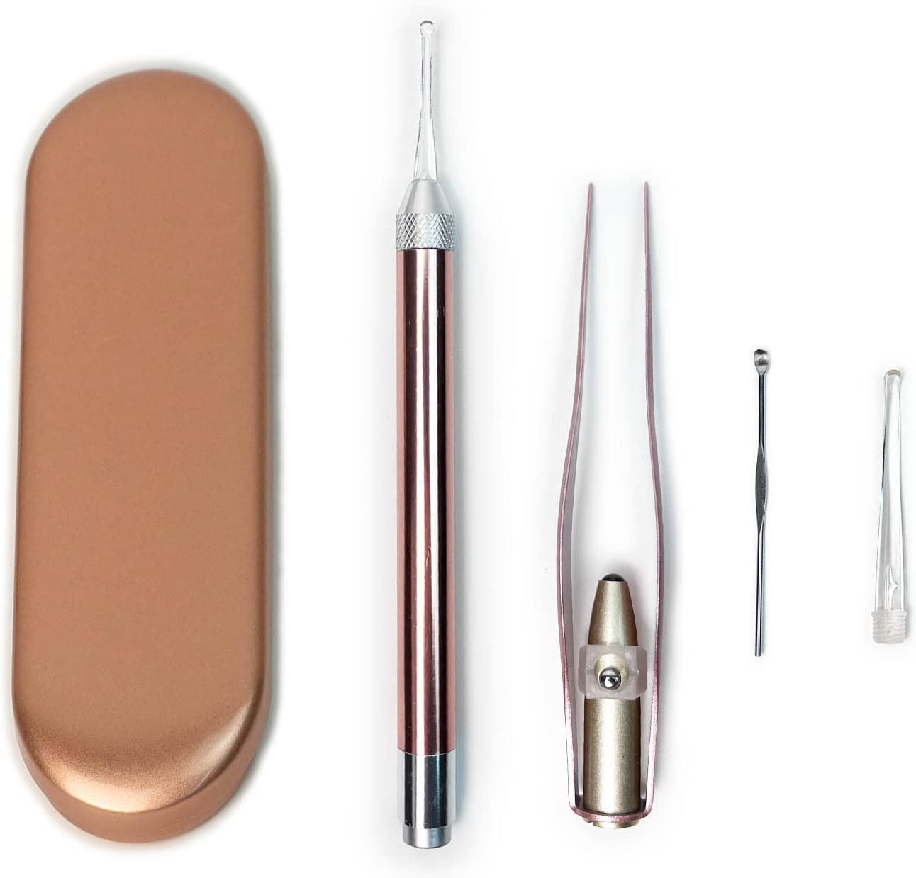 Ear Wax Remover & Cleaner, Electric Earwax Removal Kit with LED Light, Portable Ear Cleaner with Battery, Reusable Safe Electric Ear Suction for Adults Kids (Type1) image number 3