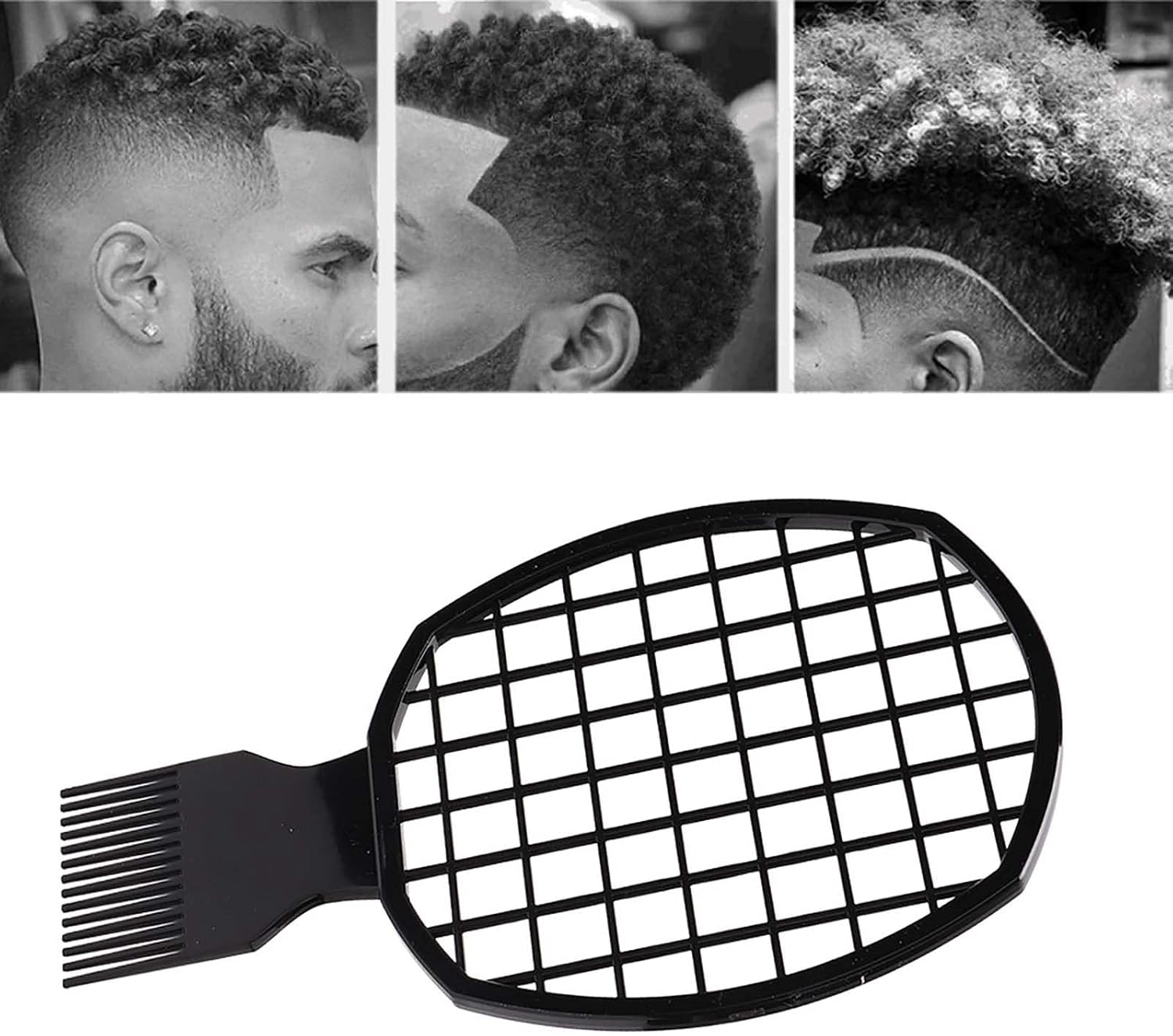 Afro Twist Hair Comb, Afro Pick Comb Dreadlocks Tin Foil Detangling Comb Hot Perm Detangle Style for Thick Curly Coarse Natural Black Hair Care image number 4