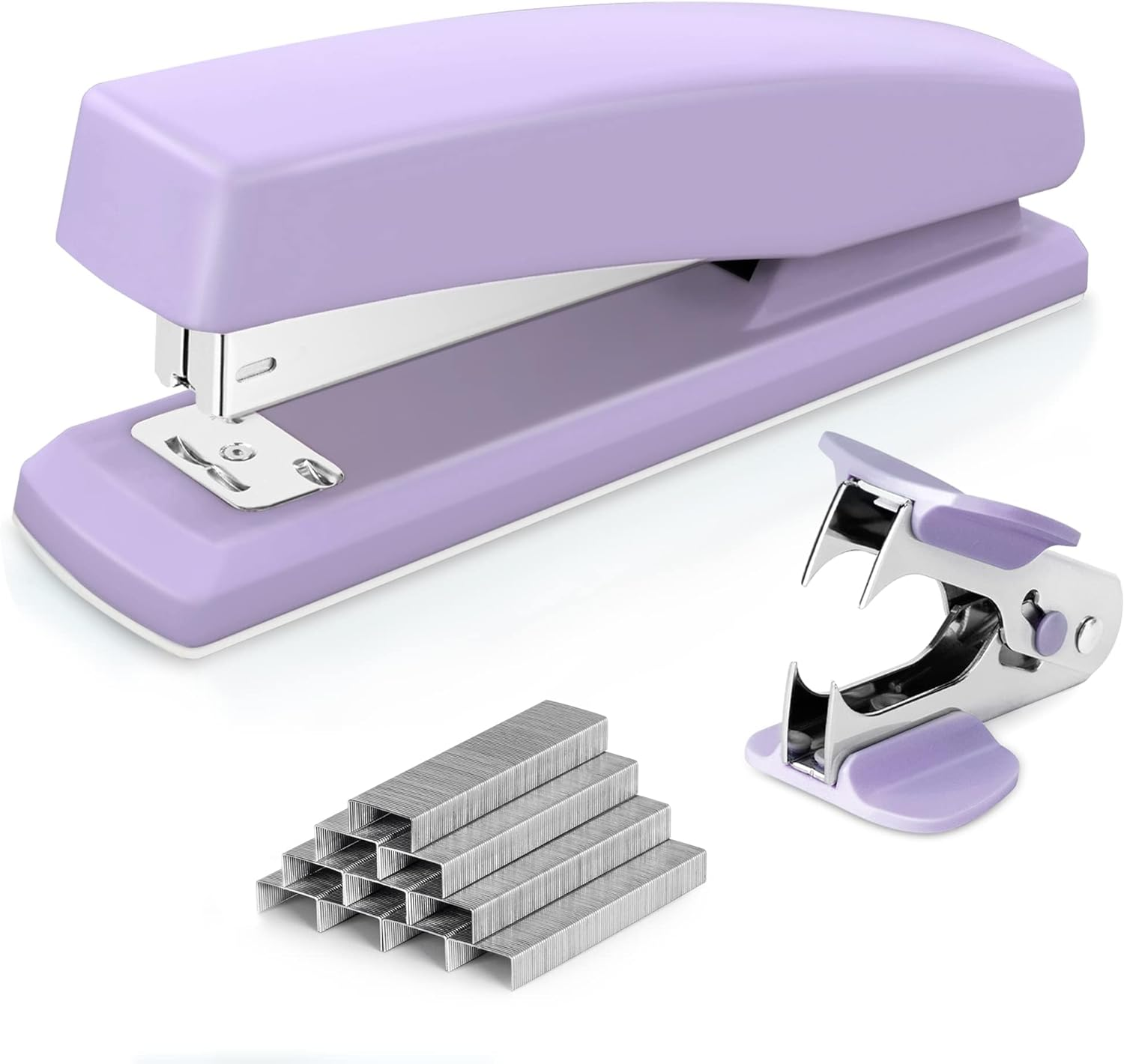 Deli Stapler, Desktop Office Stapler, Office Supplies, 25 Sheet Capacity, Includes 1000 Staples and Staple Remover, Purple image number 6