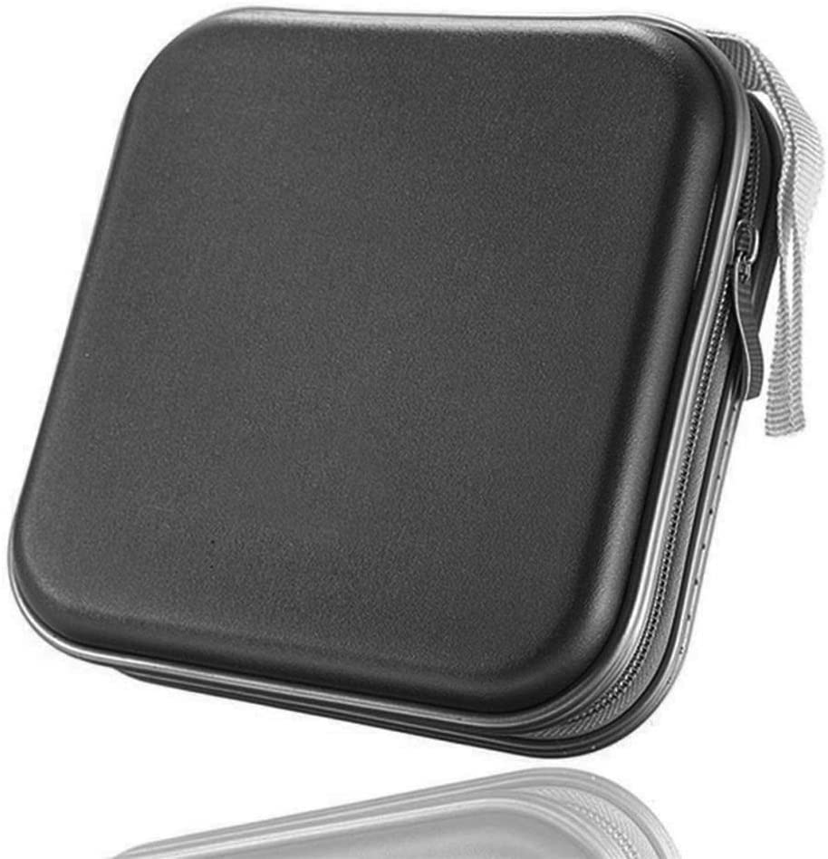 40 Capacity CD Case, DVD Case, Disc DVD VCD DJ Storage Album Bag Hard Box Double Side DVD Storage Case (Black) image number 4