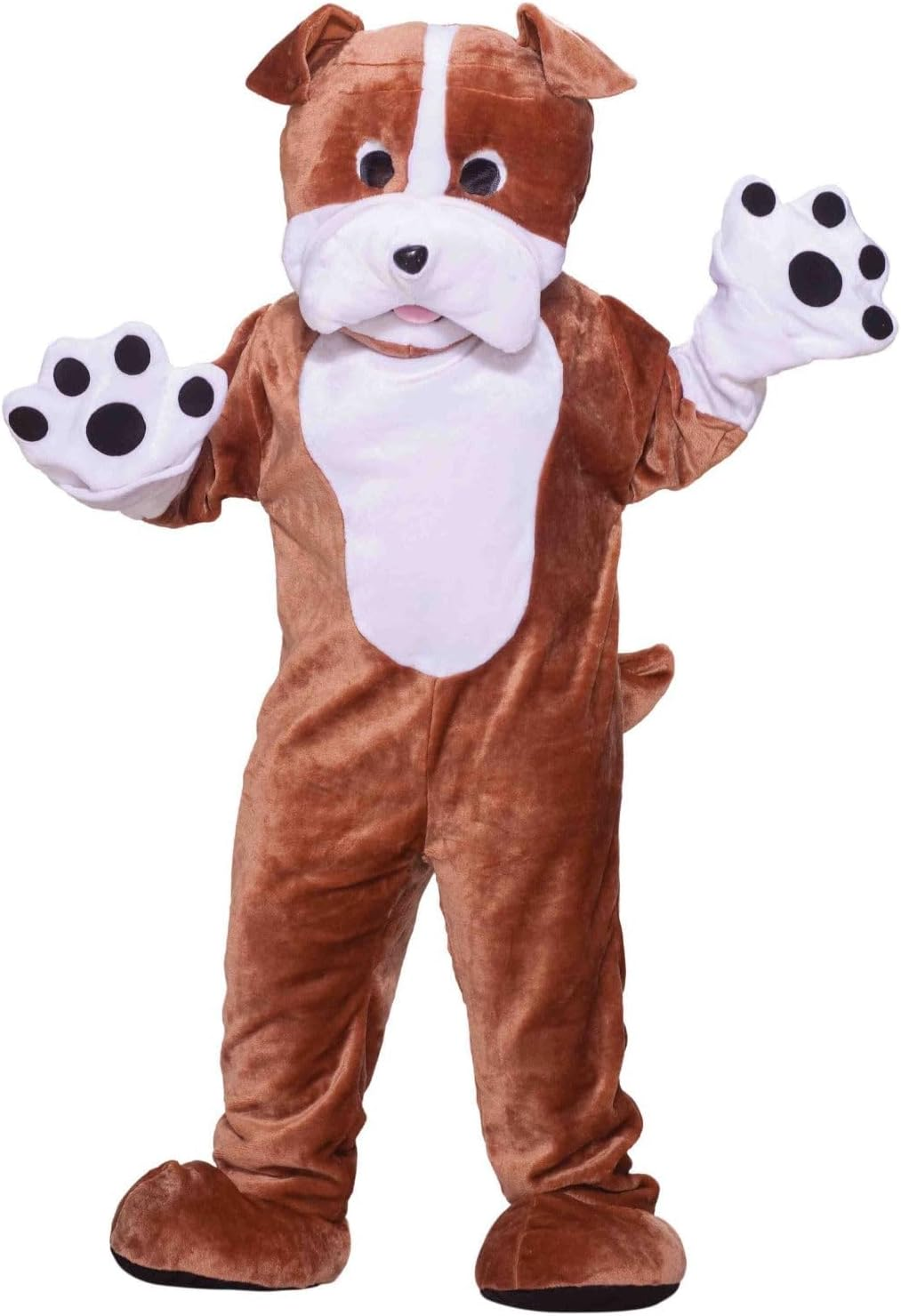 Matgui Deluxe Plush Bulldog Mascot Adult Party Adult Sized Cosplay Dog Mascot Costumes Brown