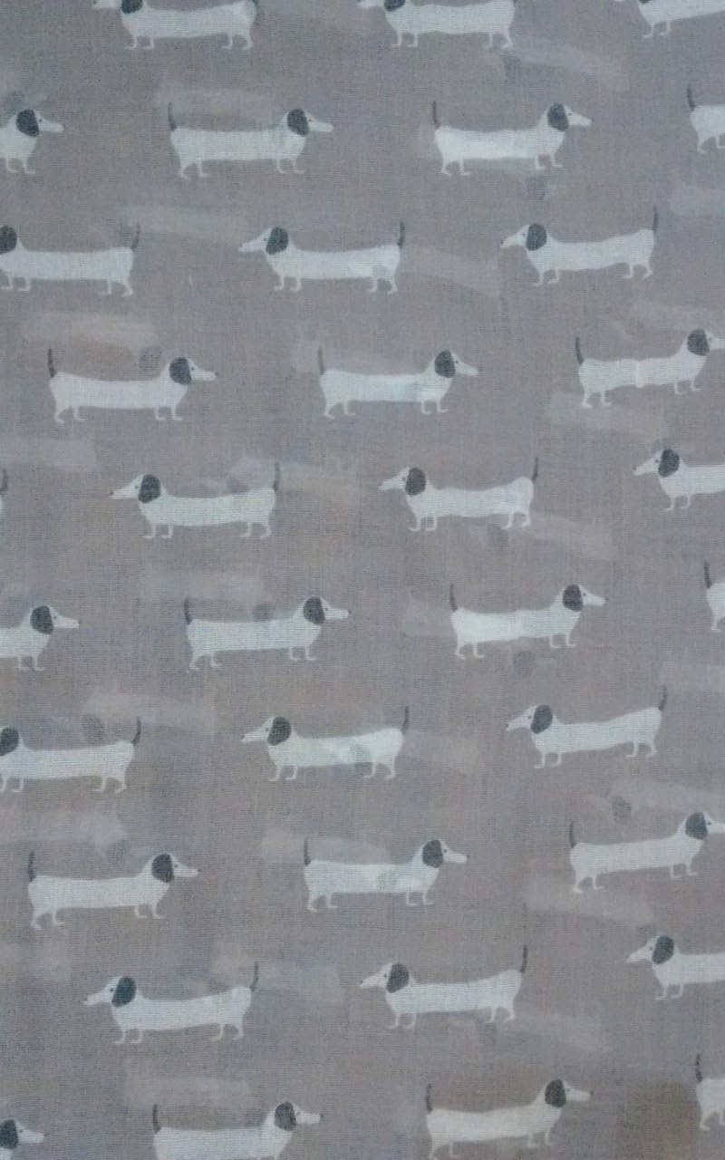 Glamlondon Cute Dogs Scarf Ladies Fashion Animal Print Dachshund Sausage Dog Doxie Shawl Soft Wrap