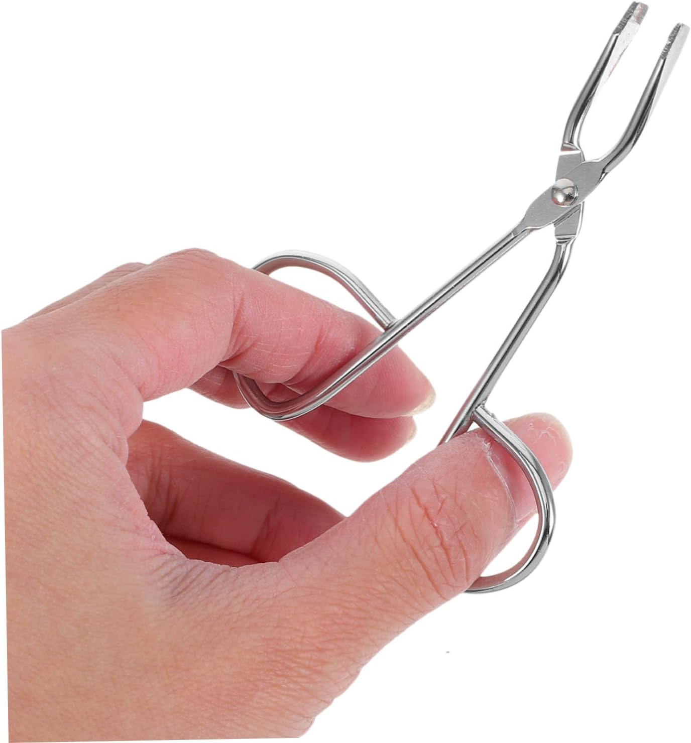 HOLIDYOYO 2Pcs Stainless Steel Slant Tip Tweezers and Scissor Tweezers Set for Facial Hair Grooming and Eyebrow Shaping, Portable Precision Beauty Tools for Men and Women image number 3