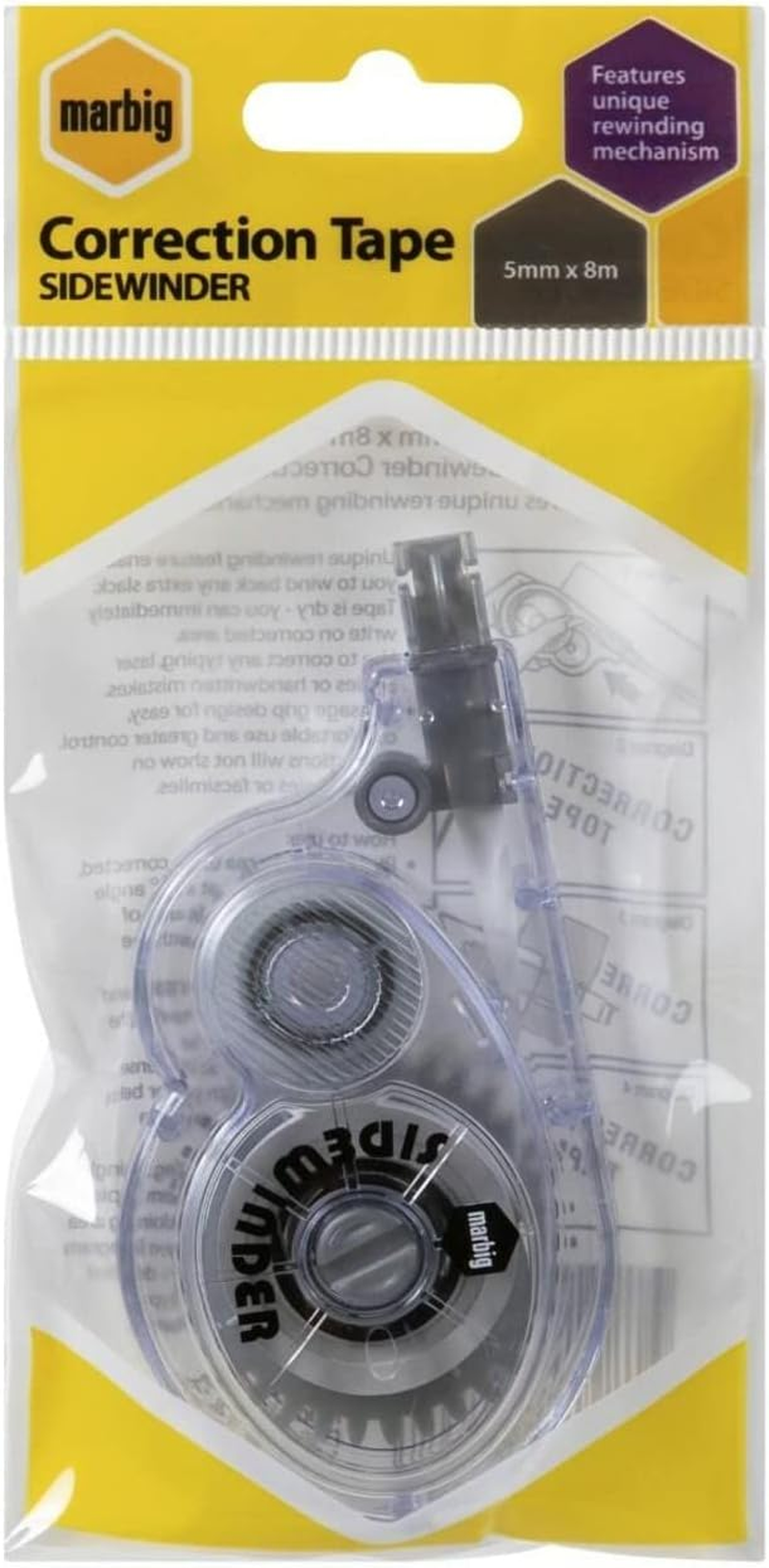 Marbig Sidewinder Correction Tape Fpa Sidewinder 5Mmx8M Fpack image number 2